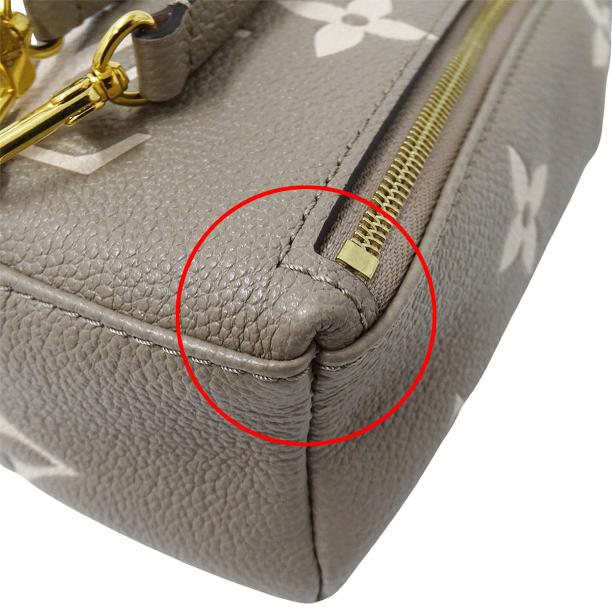 Louis Vuitton Beige Bicolor Monogram Empreinte Handbag (Pre-Owned)