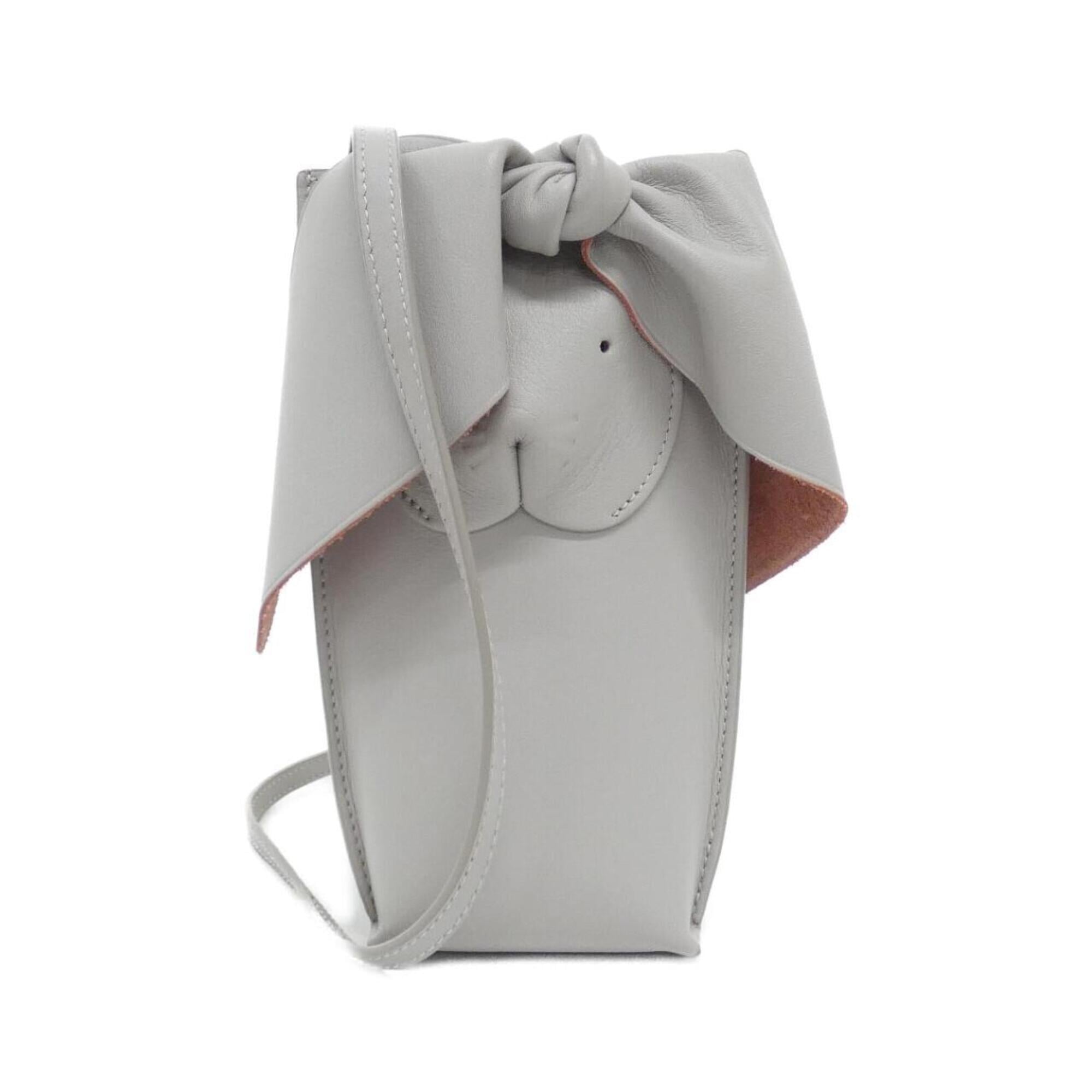 Loewe Gray Leather Shoulder Bag (Pre-Owned)
