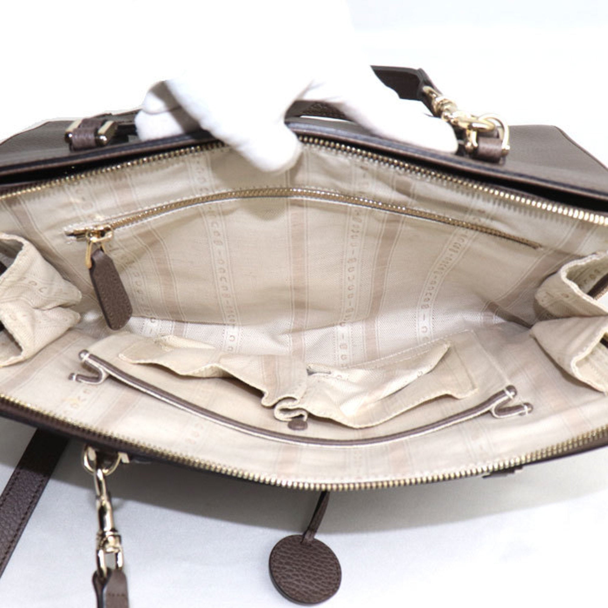 Gucci Dark Brown Leather Shoulder Bag (Pre-Owned)