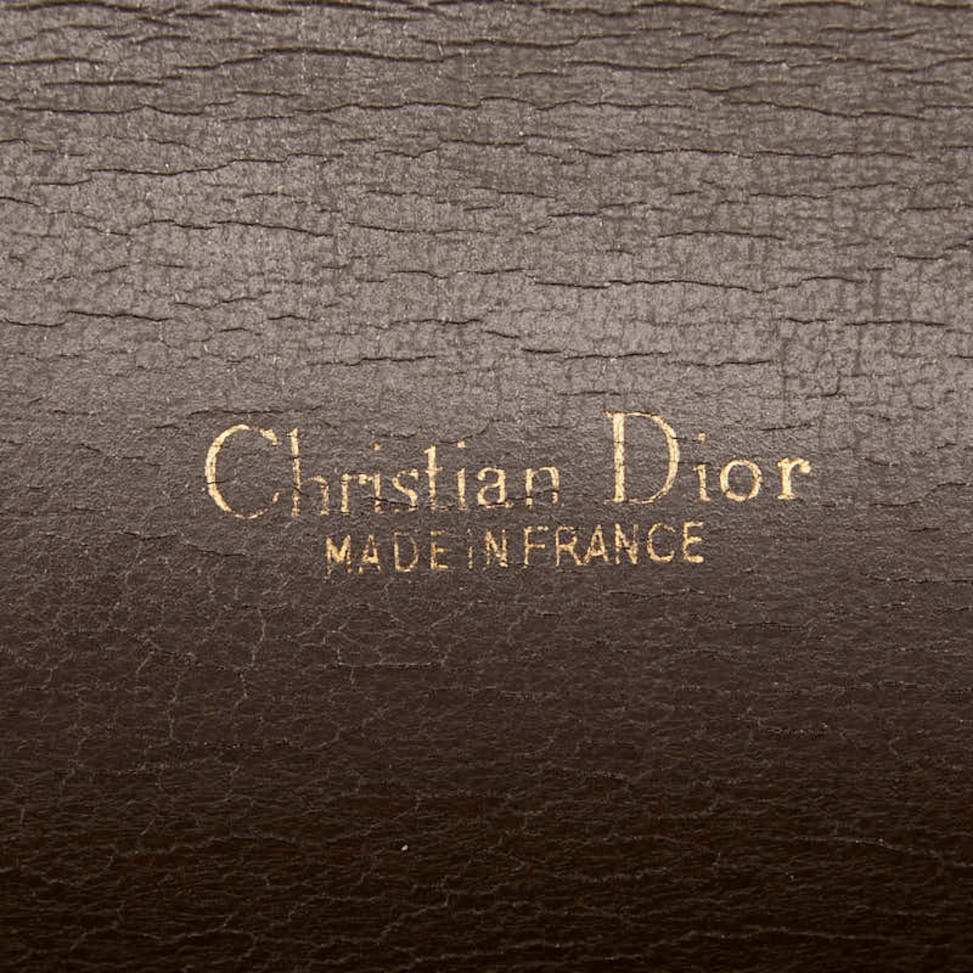 Christian Dior Brown Leather Shoulder Bag (Pre-Owned)