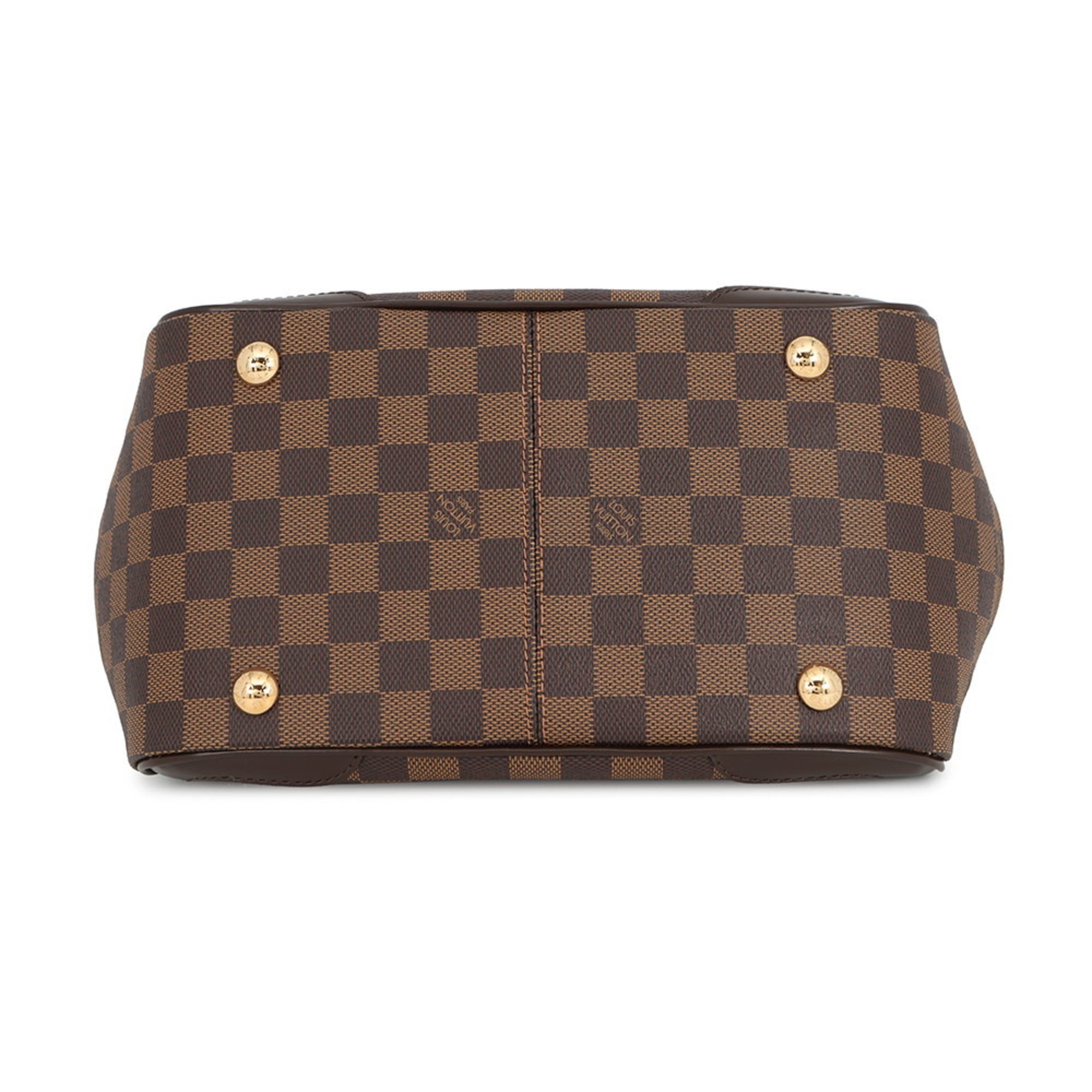 Louis Vuitton Damier Canvas Ebene Monogram Red Color Monogram Handbag (Pre-Owned)
