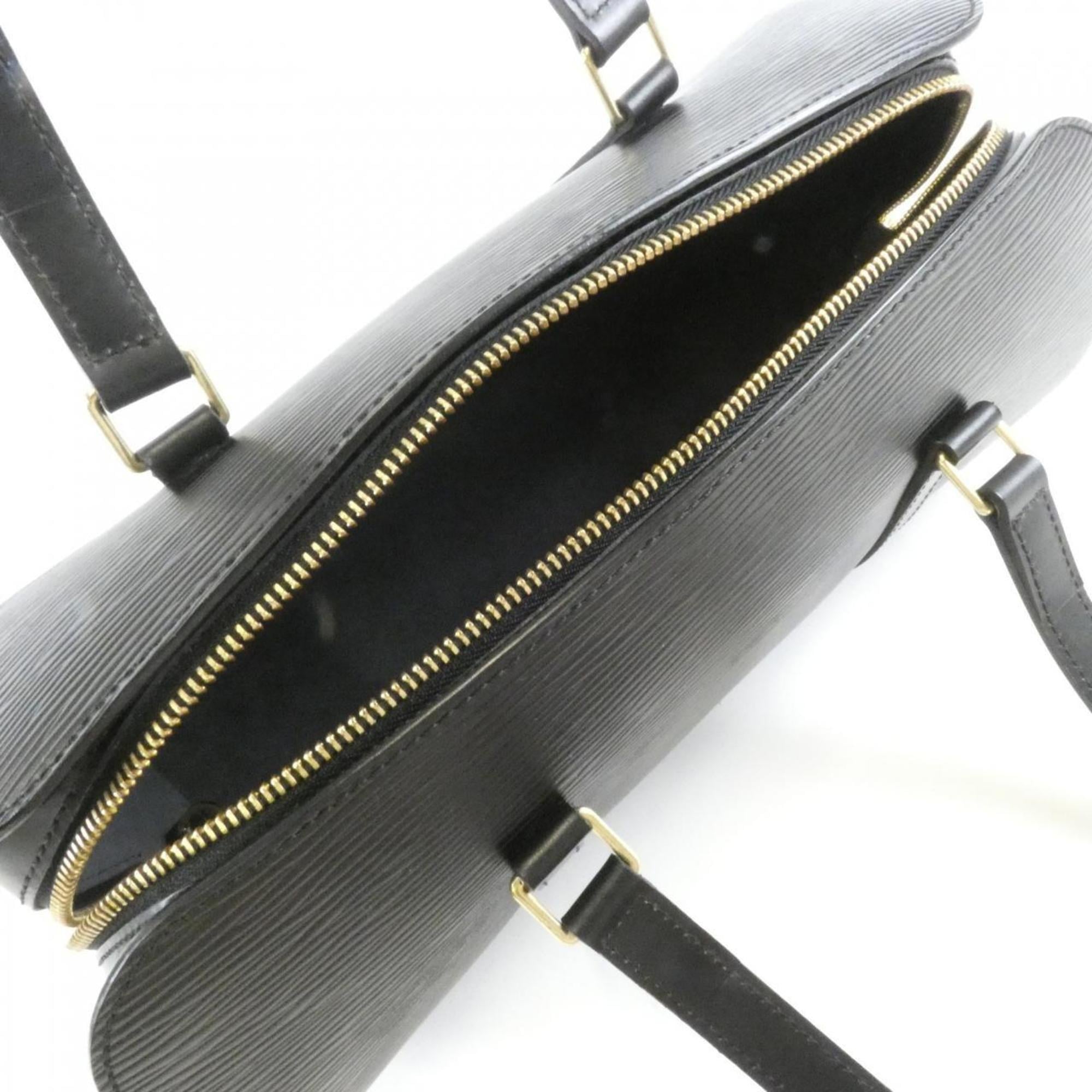 Louis Vuitton Black Leather Handbag (Pre-Owned)