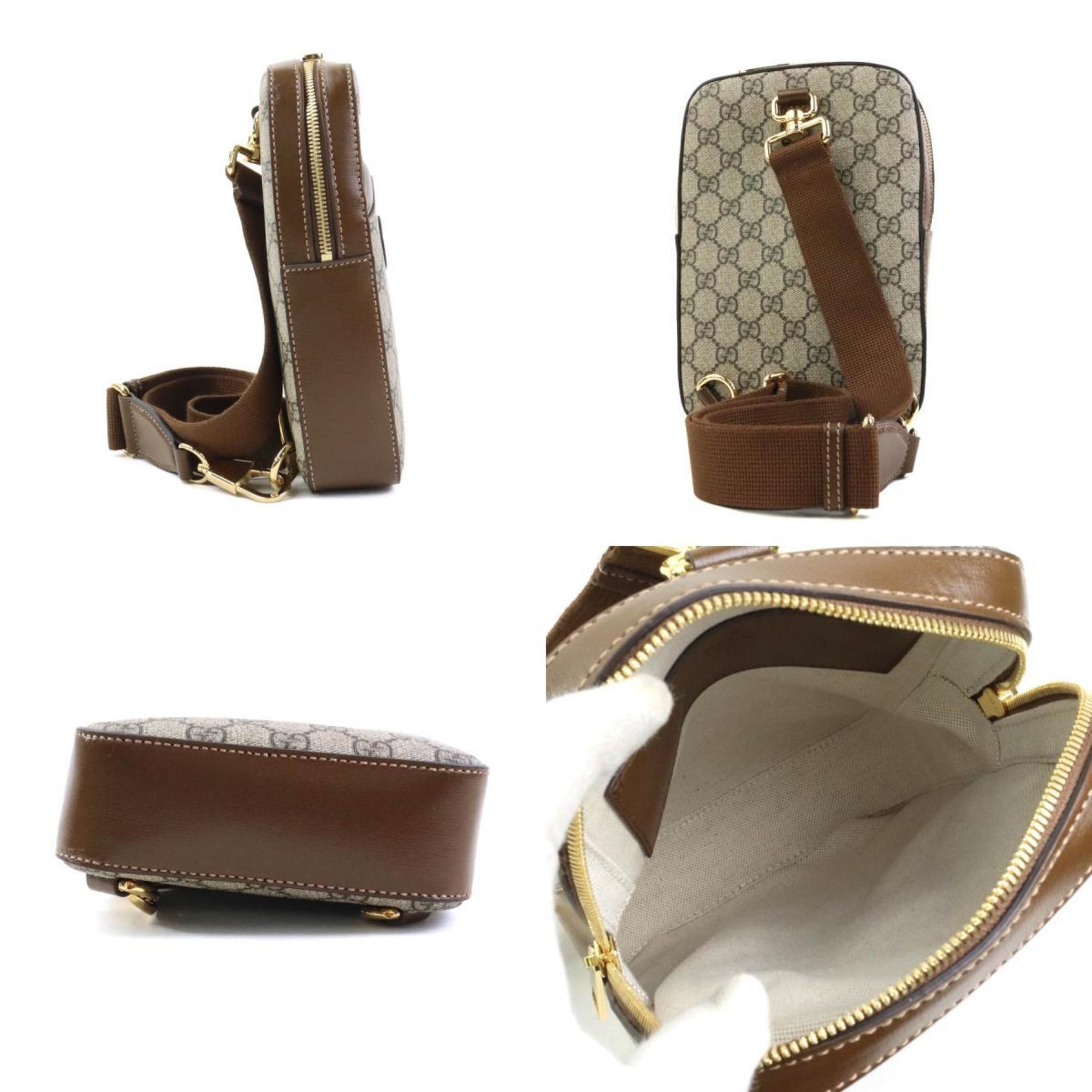 Gucci Brown Gg Supreme Sling Bag (Pre-Owned)