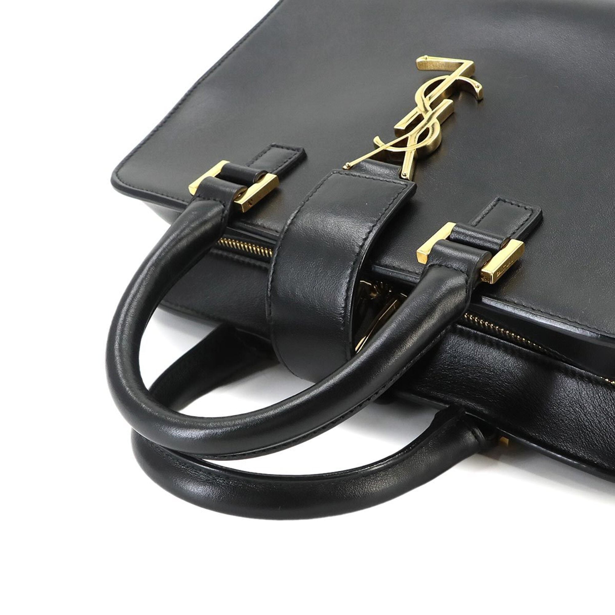 Saint Laurent Black Leather Handbag (Pre-Owned)