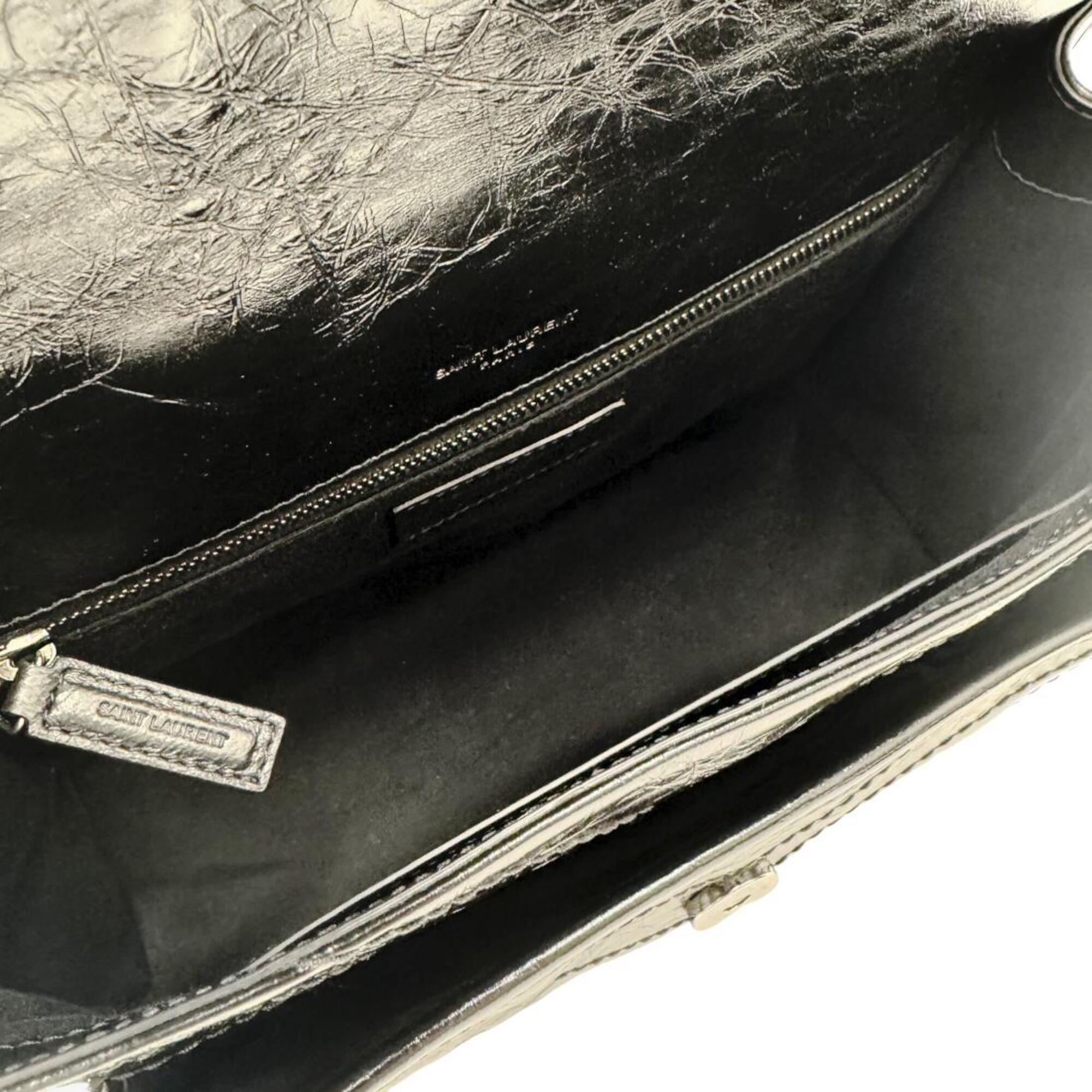Yves Saint Laurent Black Leather Shoulder Bag (Pre-Owned)