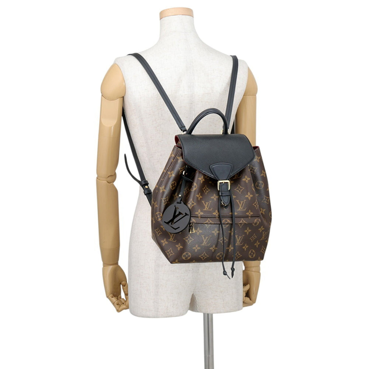 Louis Vuitton Monogram Black Bordeaux Monogram Noir Monogram Backpack Handbag (Pre-Owned)