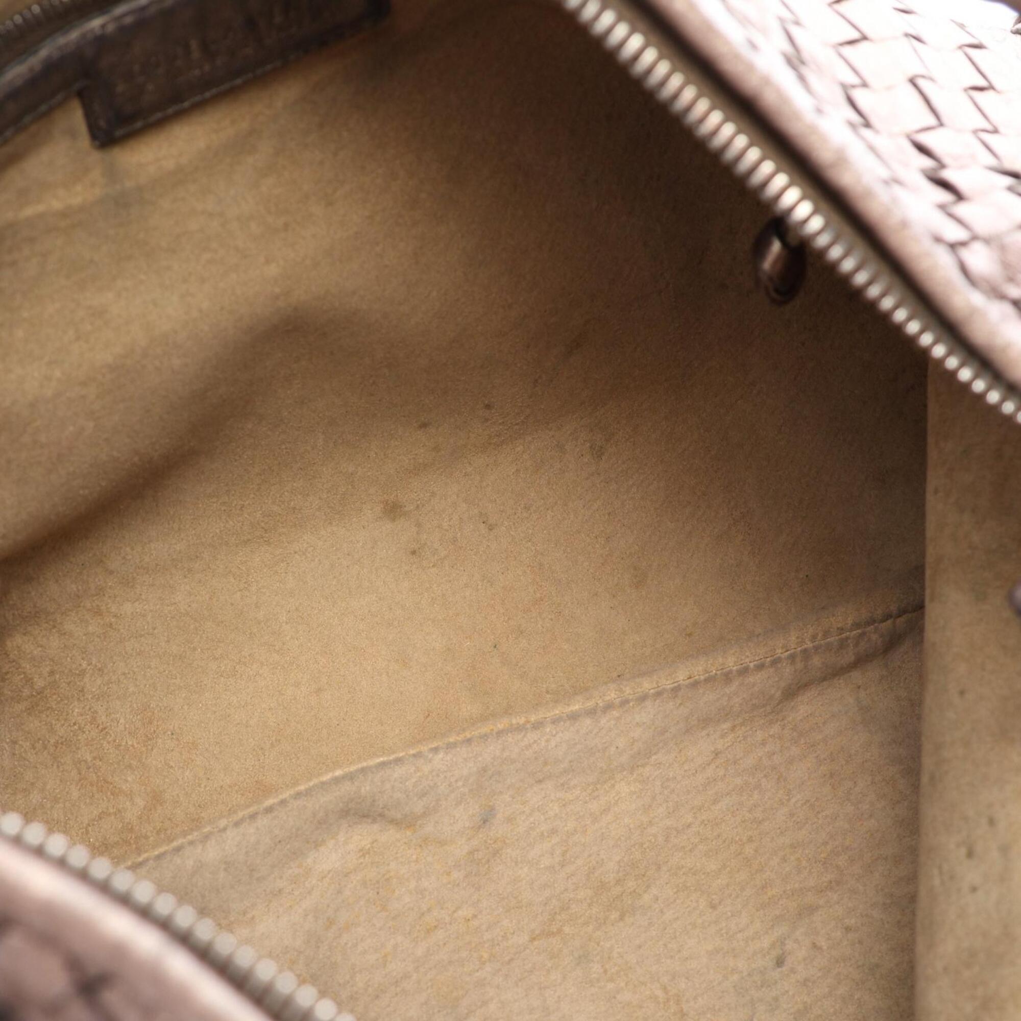 Bottega Veneta Brown Intrecciato Handbag Shoulder Bag (Pre-Owned)