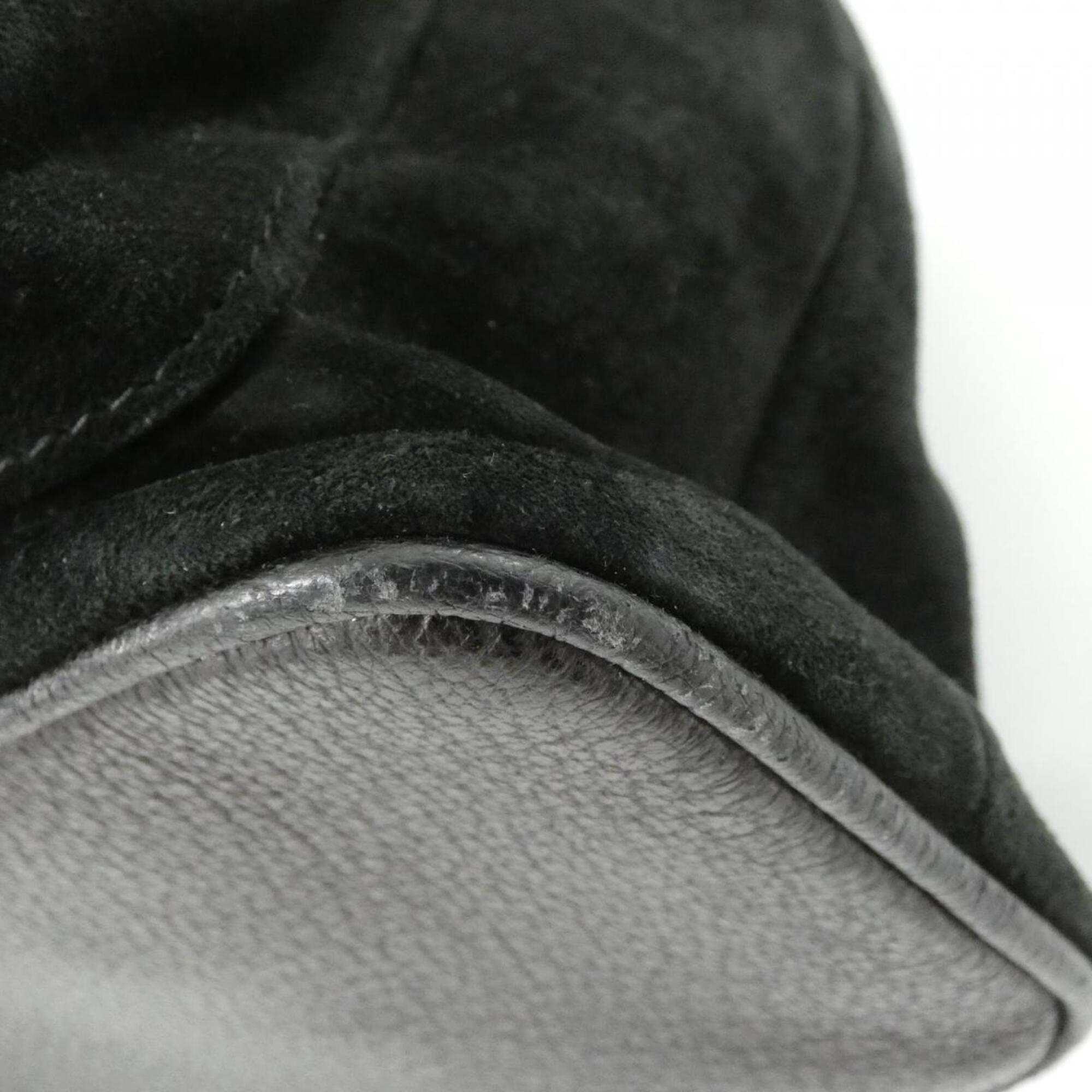 Gucci Black Suede Leather Backpack (Pre-Owned)