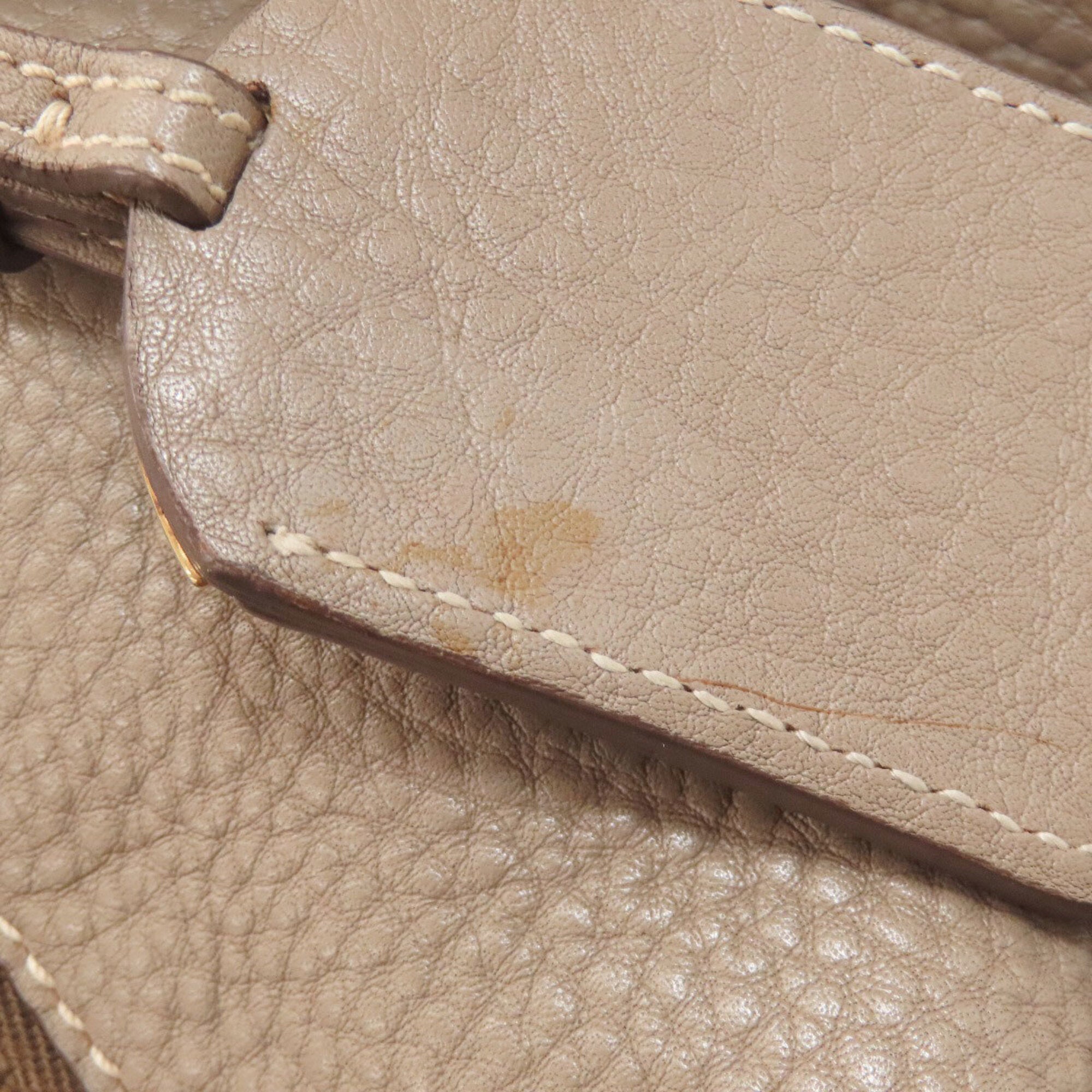 Prada Brown Leather Tote Bag (Pre-Owned)