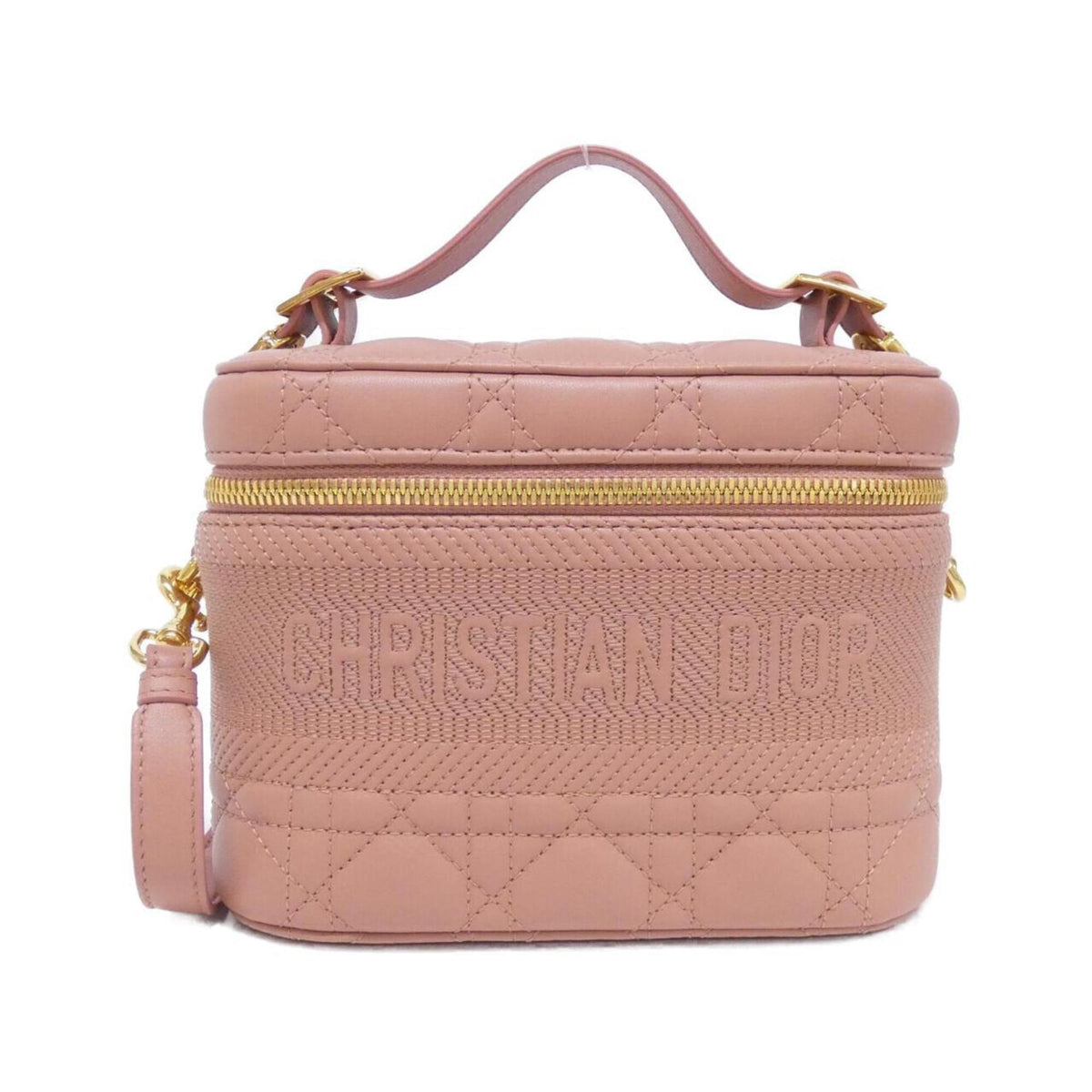 Christian Dior Pink Leather Vanity Bag (Pre-Owned)