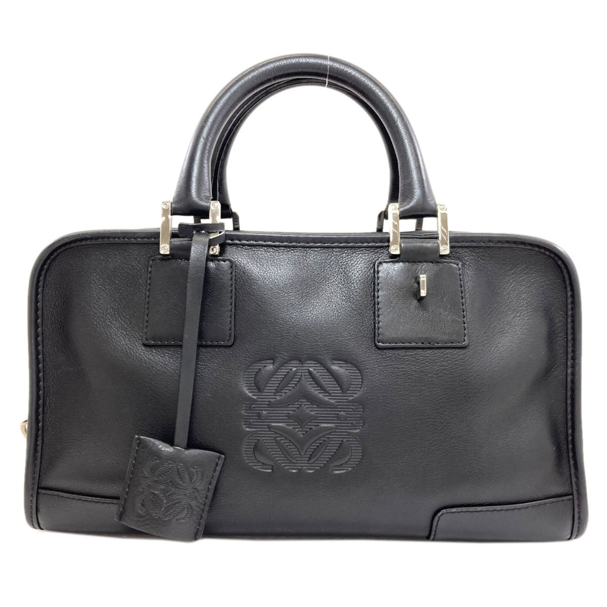 Loewe Amazona Black Leather Handbag (Pre-Owned)