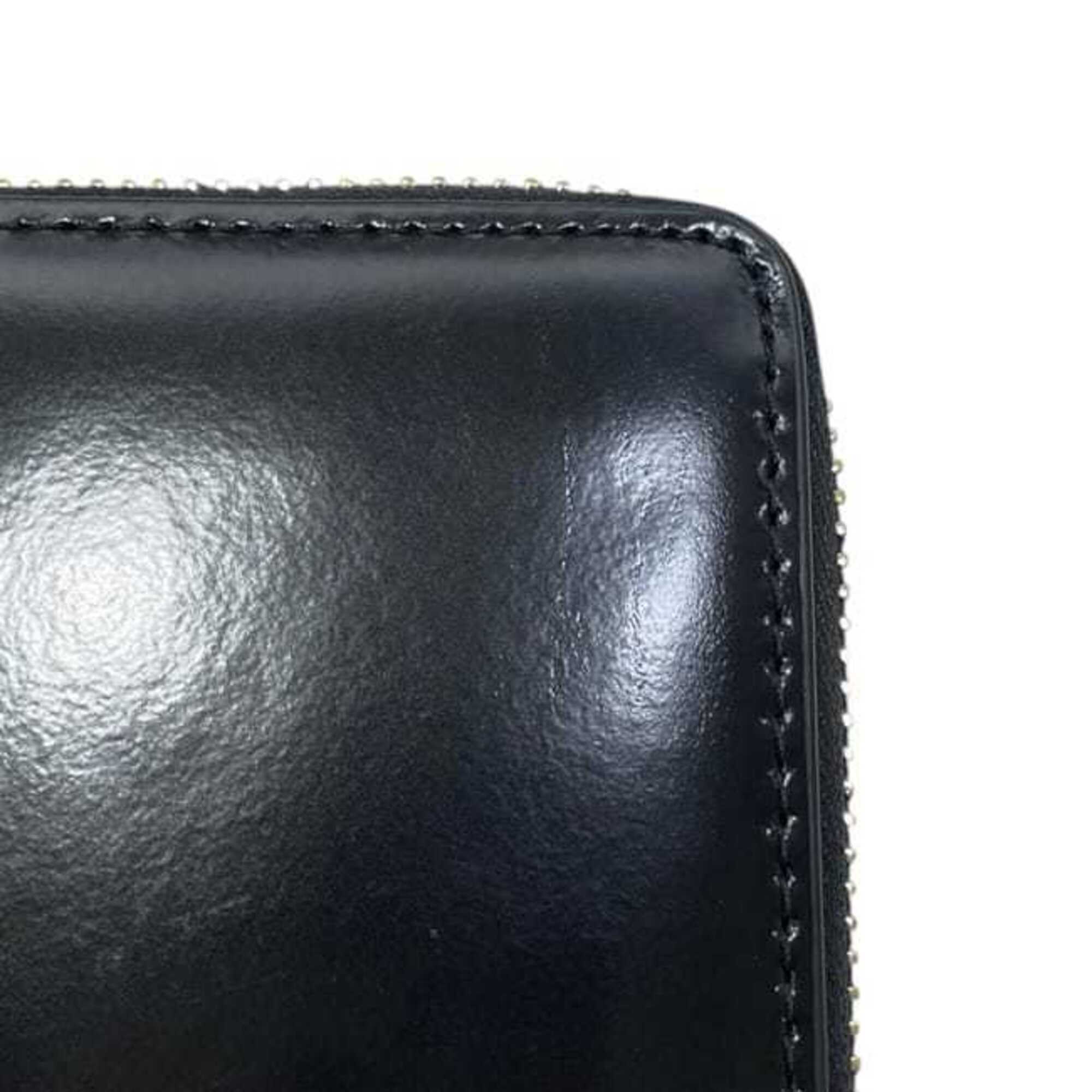 Tory Burch Black Patent Leather Long Wallet (Bi-Fold) (Pre-Owned)