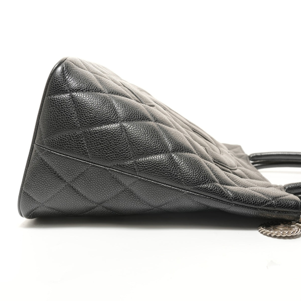 Chanel Black Grained Calfskin Tote Bag (Pre-Owned)