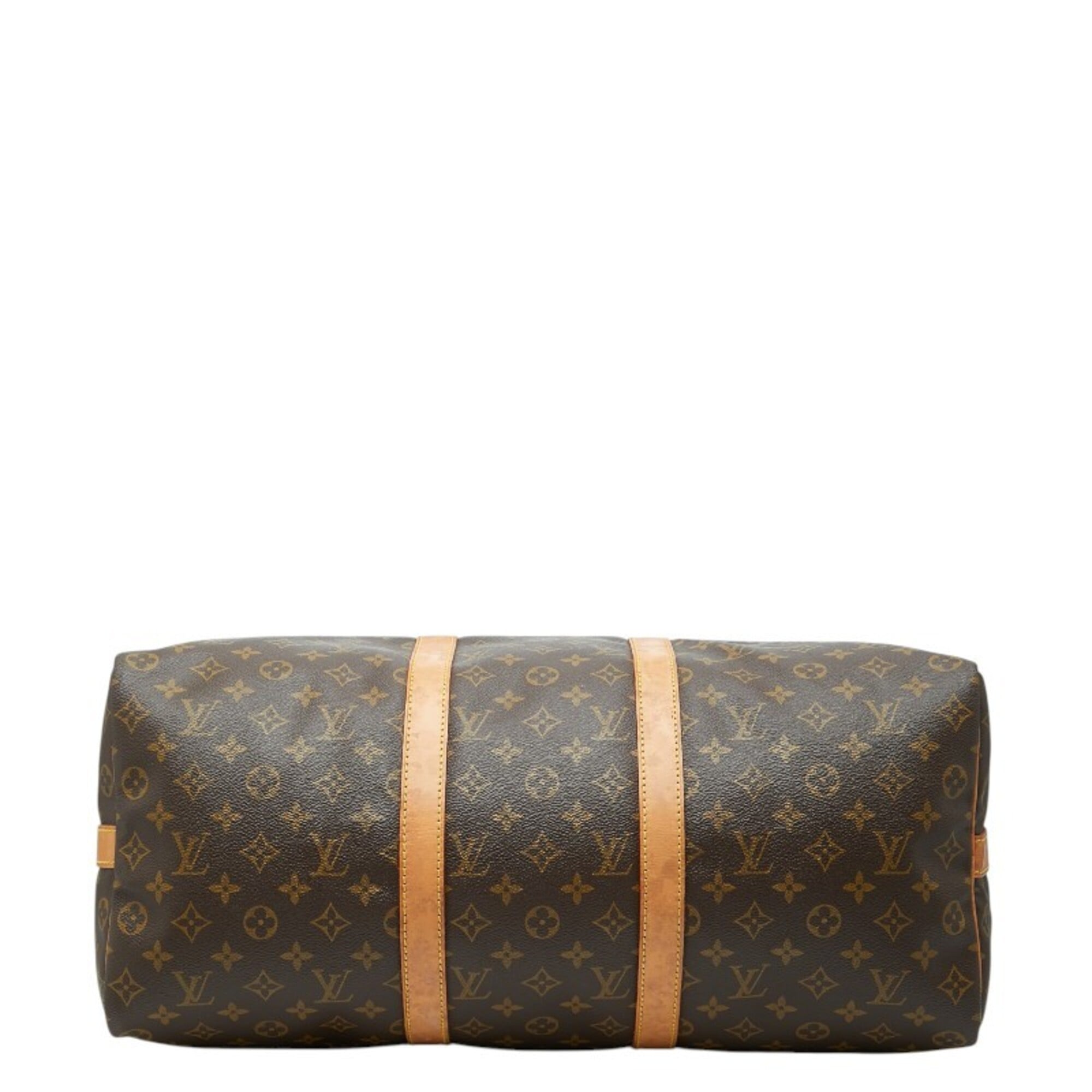 Louis Vuitton Brown Pvc Leather Boston Bag (Pre-Owned)