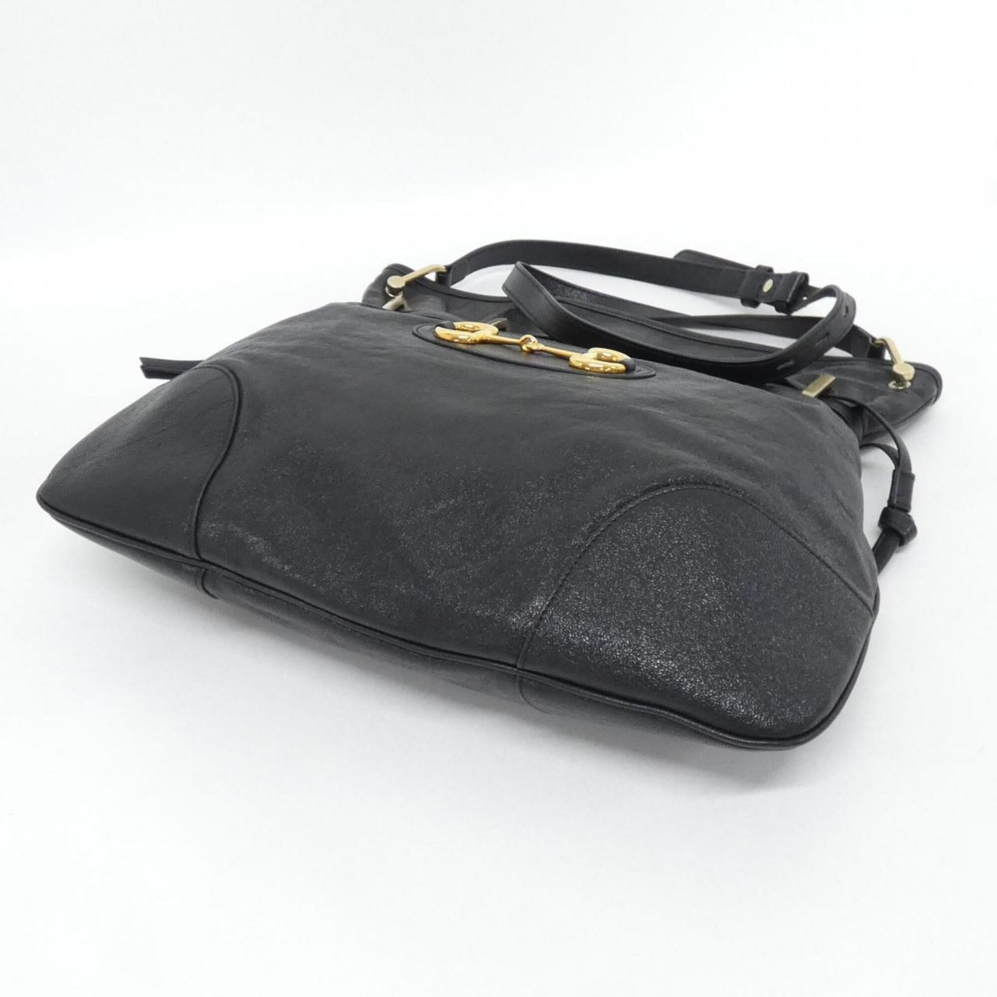 Gucci Black Leather Shoulder Bag (Pre-Owned)