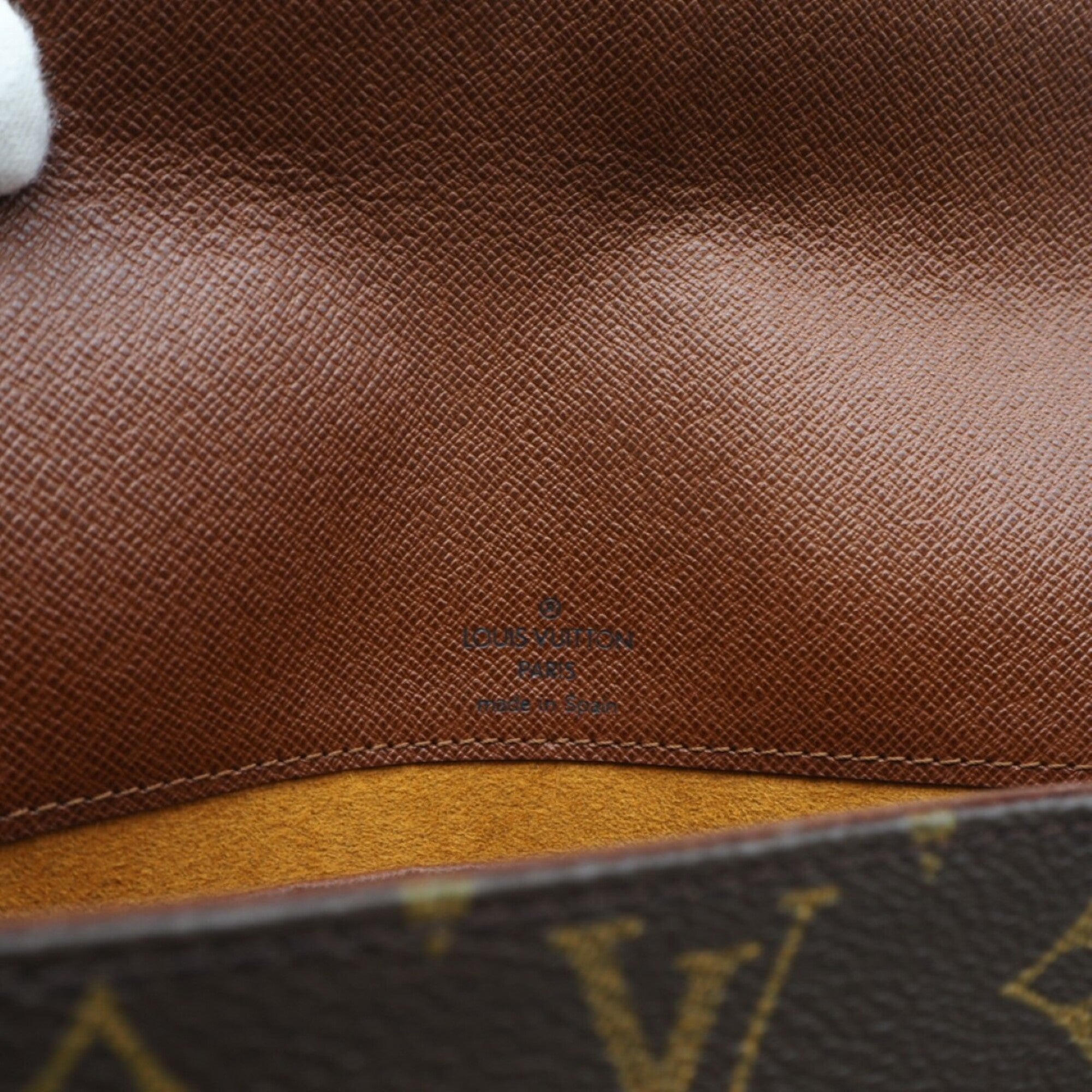 Louis Vuitton Monogram Brown Coated Canvas Leather Shoulder Bag (Pre-Owned)