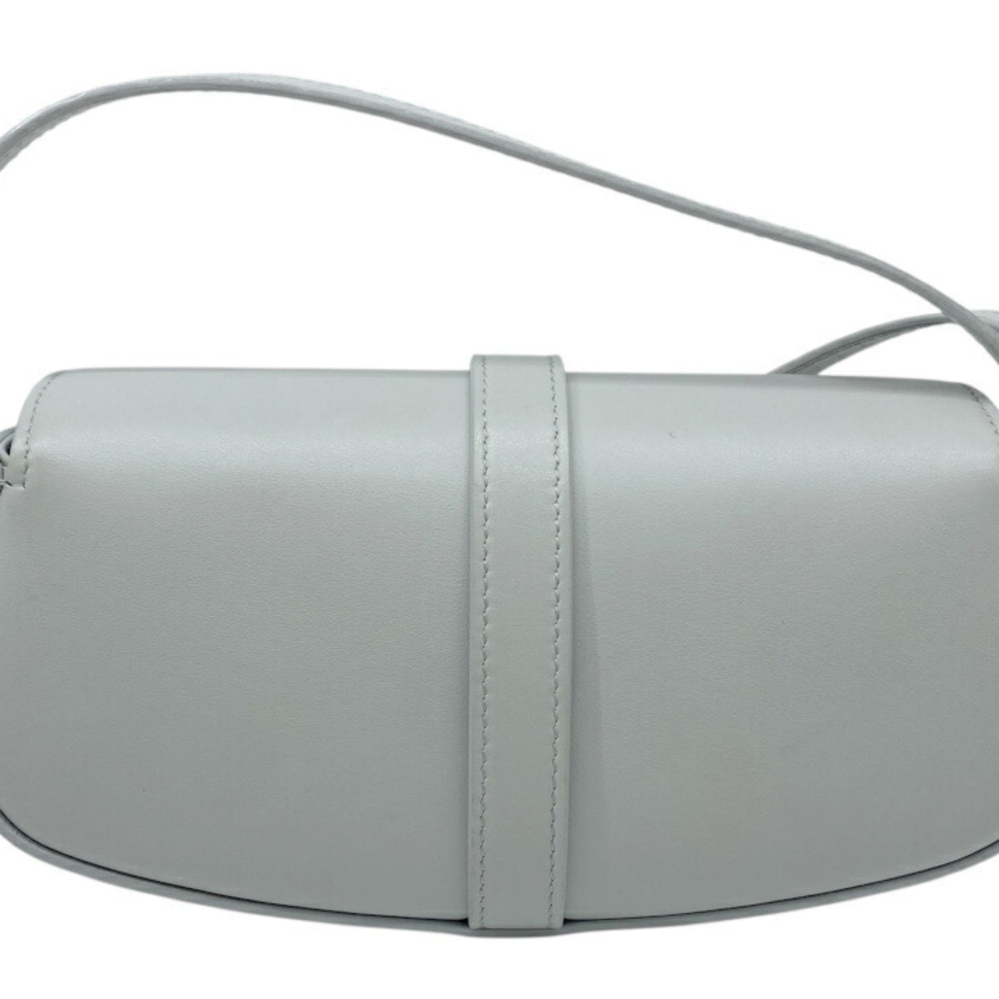 Celine Light Gray Leather Handbag (Pre-Owned)