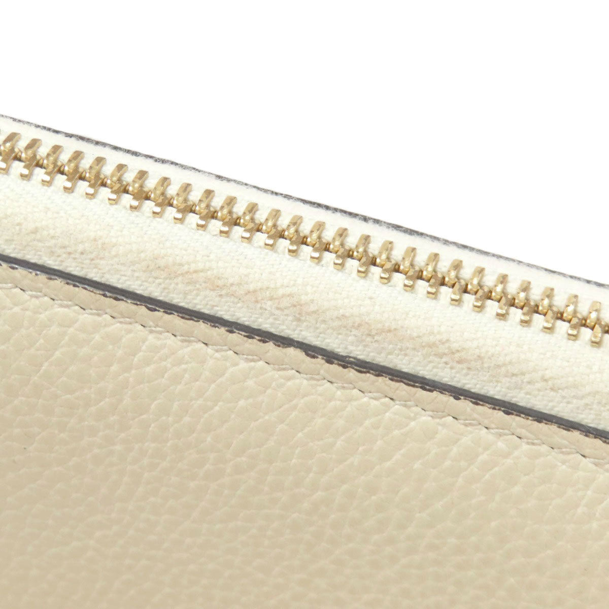 Gucci Ivory Leather Long Wallet (Bi-Fold) (Pre-Owned)