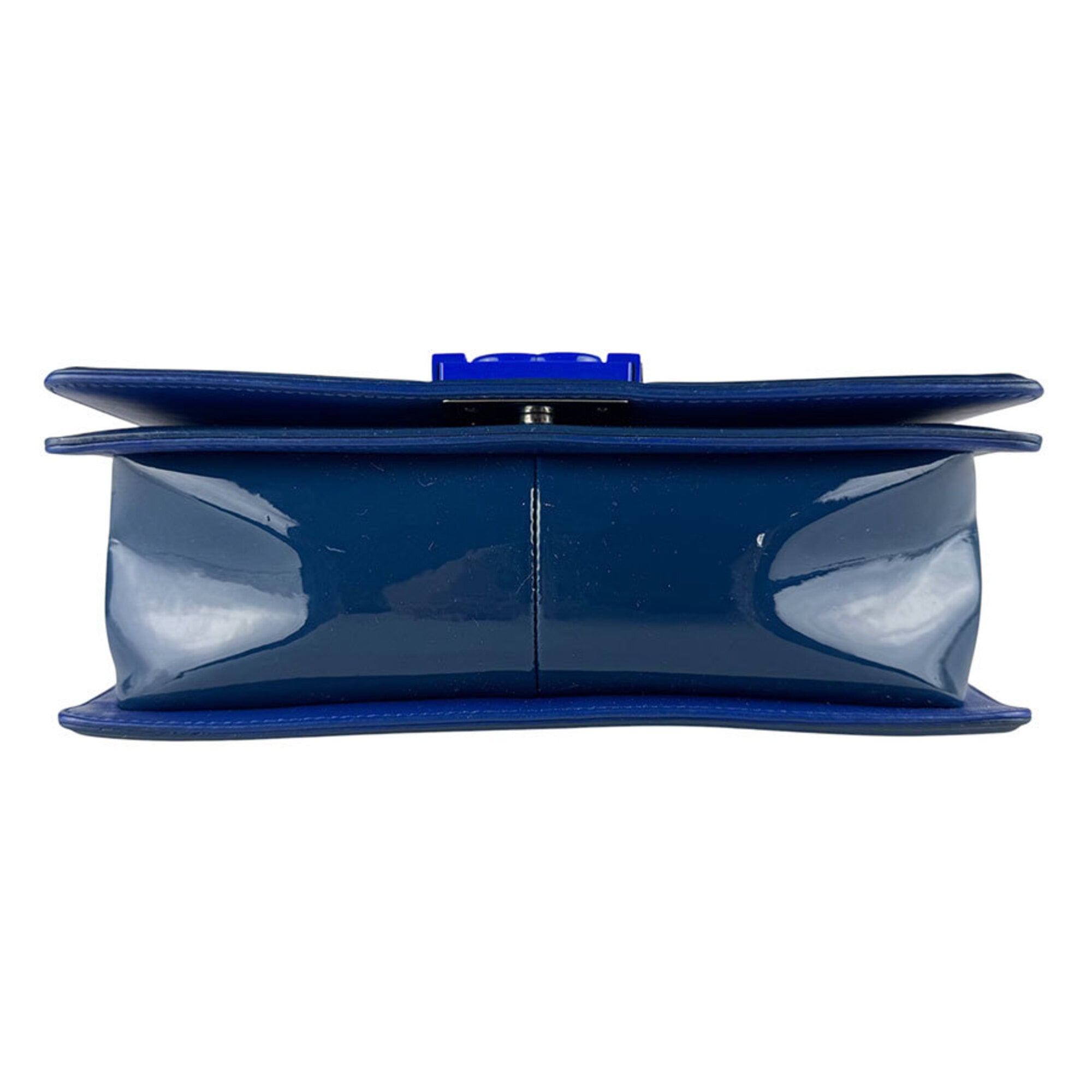 Chanel Navy Patent Leather Shoulder Bag (Pre-Owned)
