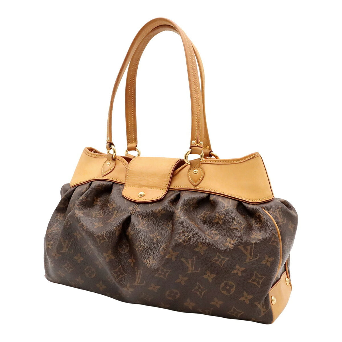 Louis Vuitton Brown Monogram Shoulder Bag Tote Bag (Pre-Owned)