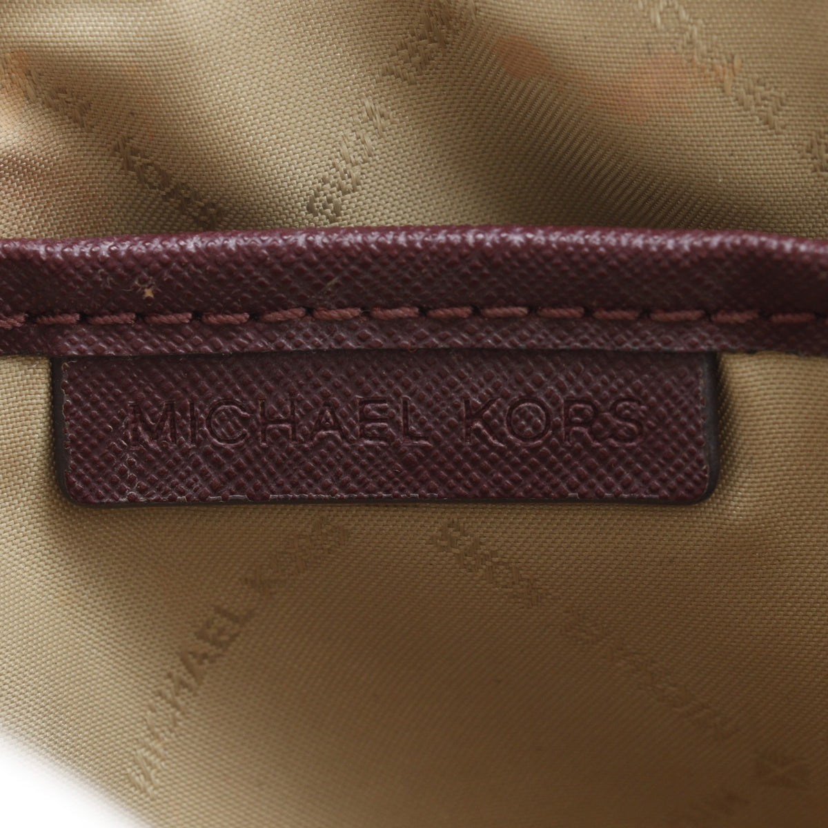 Michael Kors Brown Pvc Shoulder Bag Sling Bag (Pre-Owned)