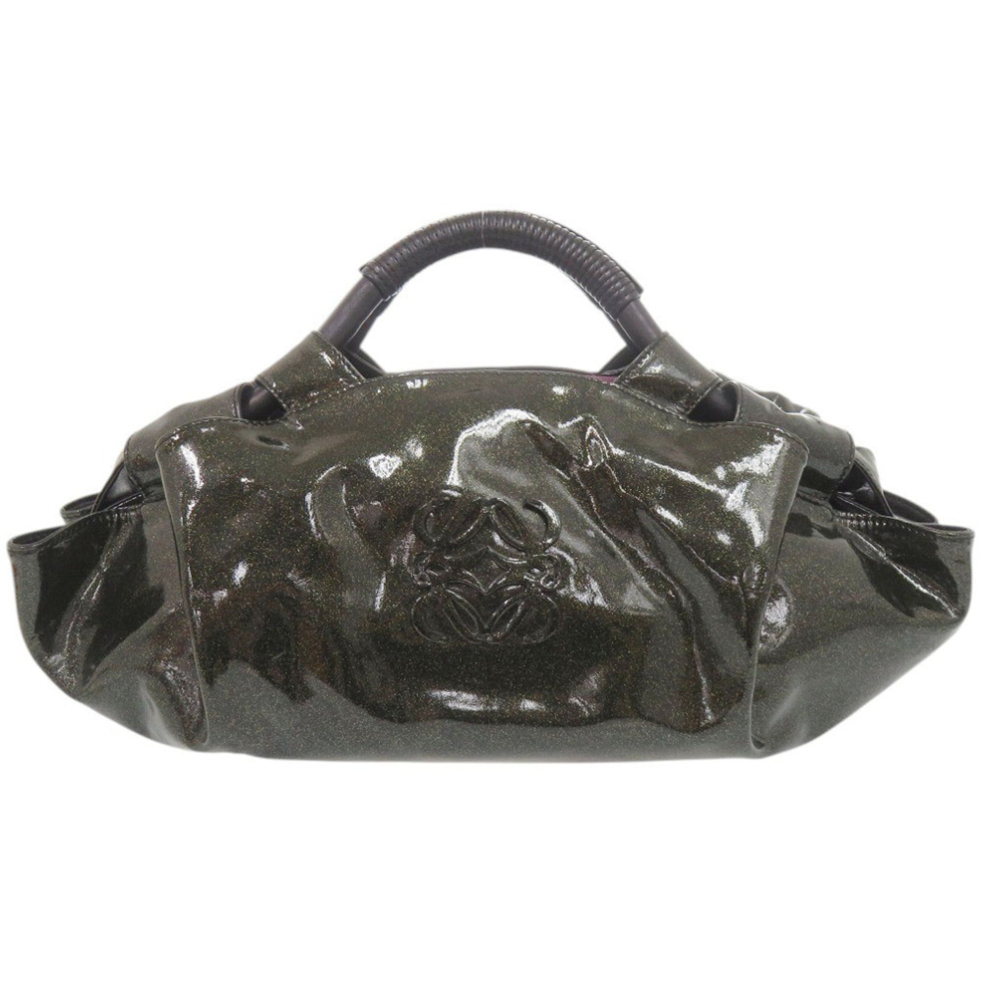 Loewe Black Patent Leather Handbag (Pre-Owned)