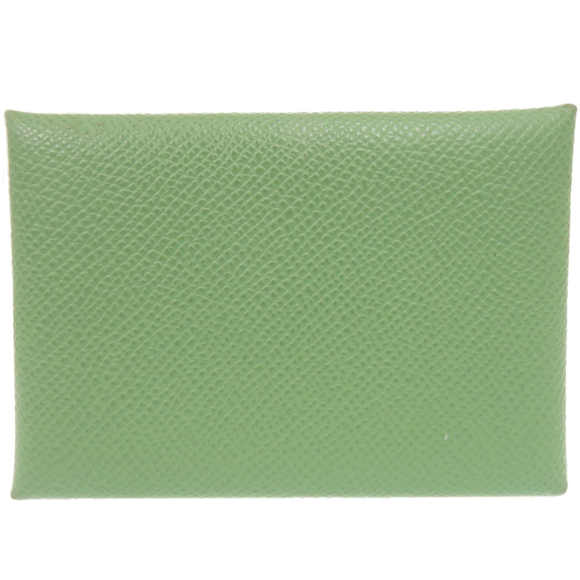 Hermes Green Epsom Leather Coin Purse/Coin Case (Pre-Owned)