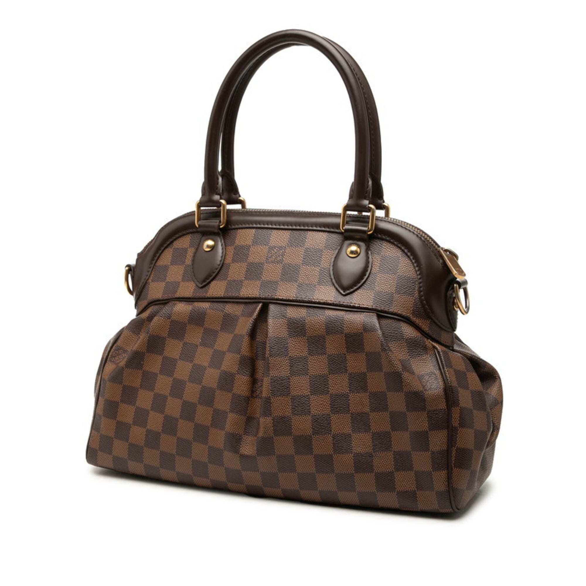 Louis Vuitton Damier Brown Pvc Leather Handbag Shoulder Bag (Pre-Owned)