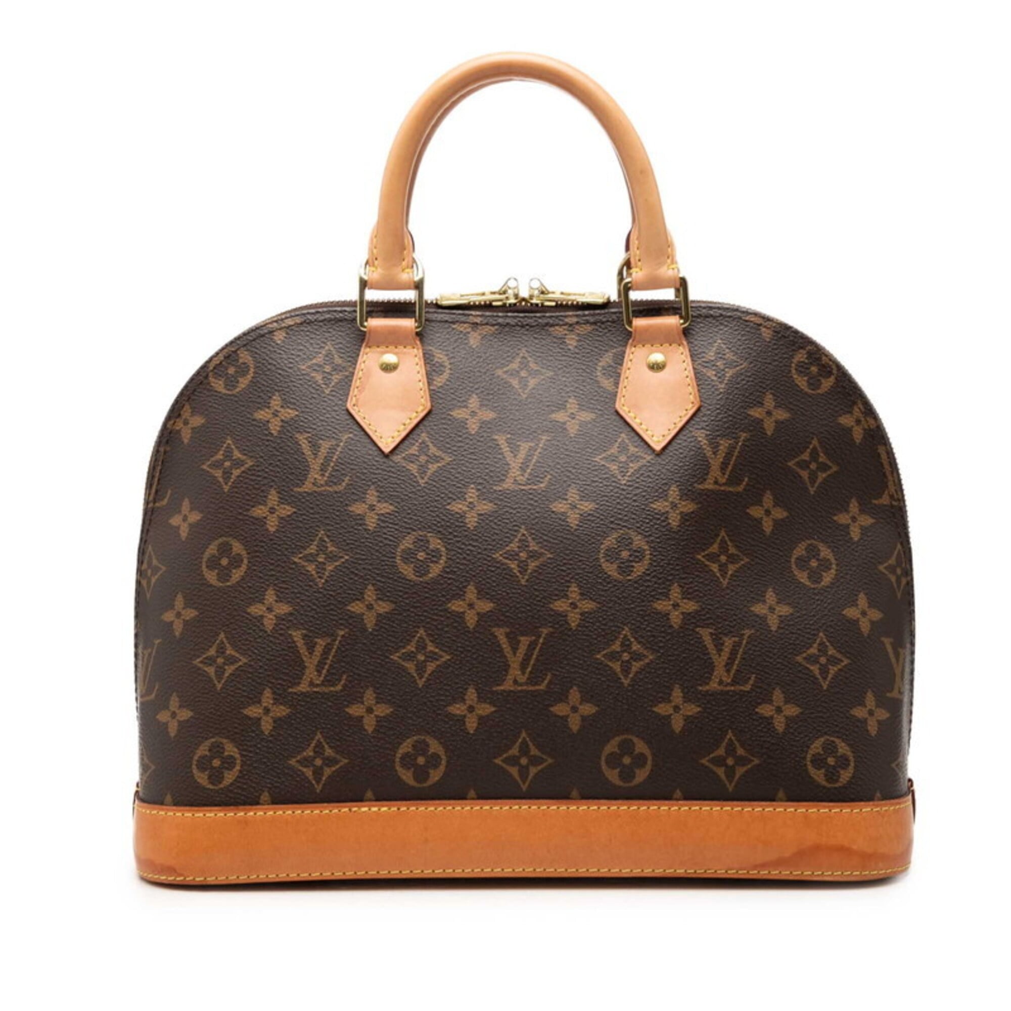 Louis Vuitton Brown Pvc Leather Handbag (Pre-Owned)