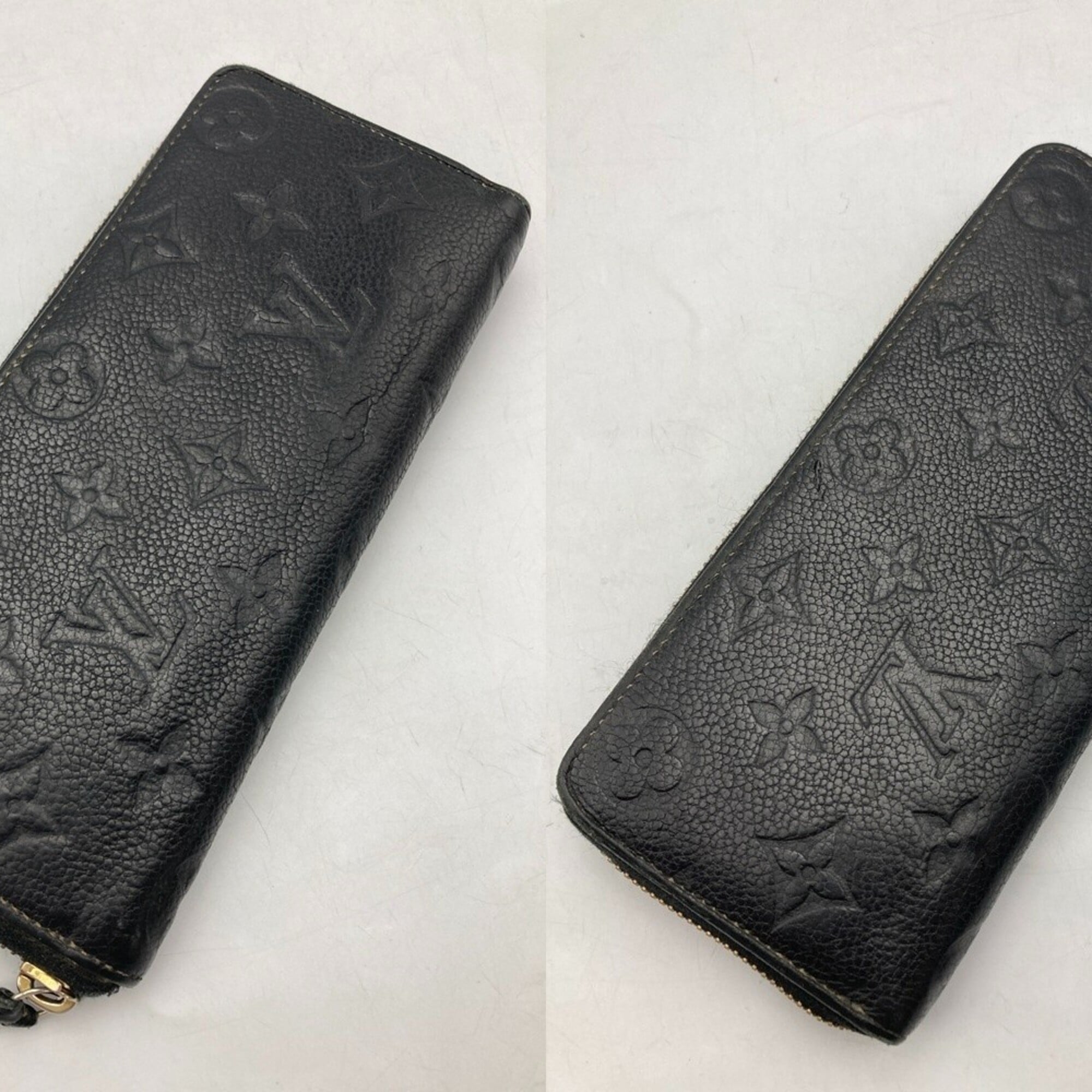 Louis Vuitton Monogram Empreinte Black Monogram Empreinte Long Wallet (Bi-Fold) (Pre-Owned)