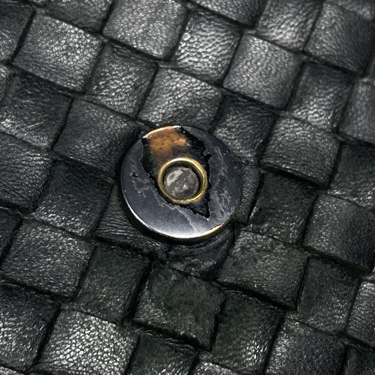 Bottega Veneta Black Leather Shoulder Bag (Pre-Owned)