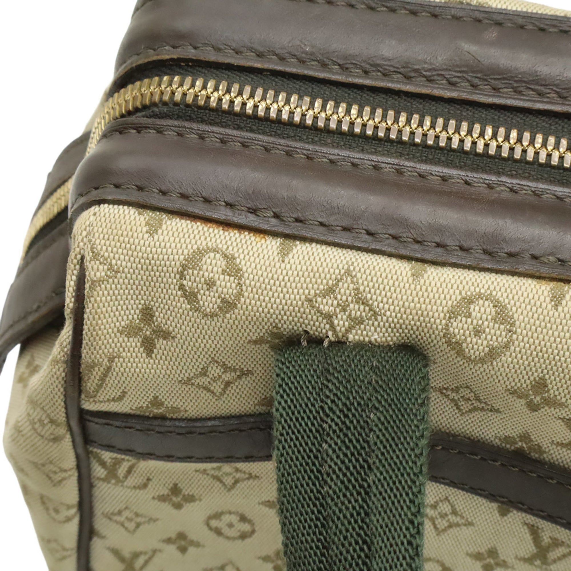 Louis Vuitton Monogram Mini Khaki Brown Canvas Leather Handbag (Pre-Owned)
