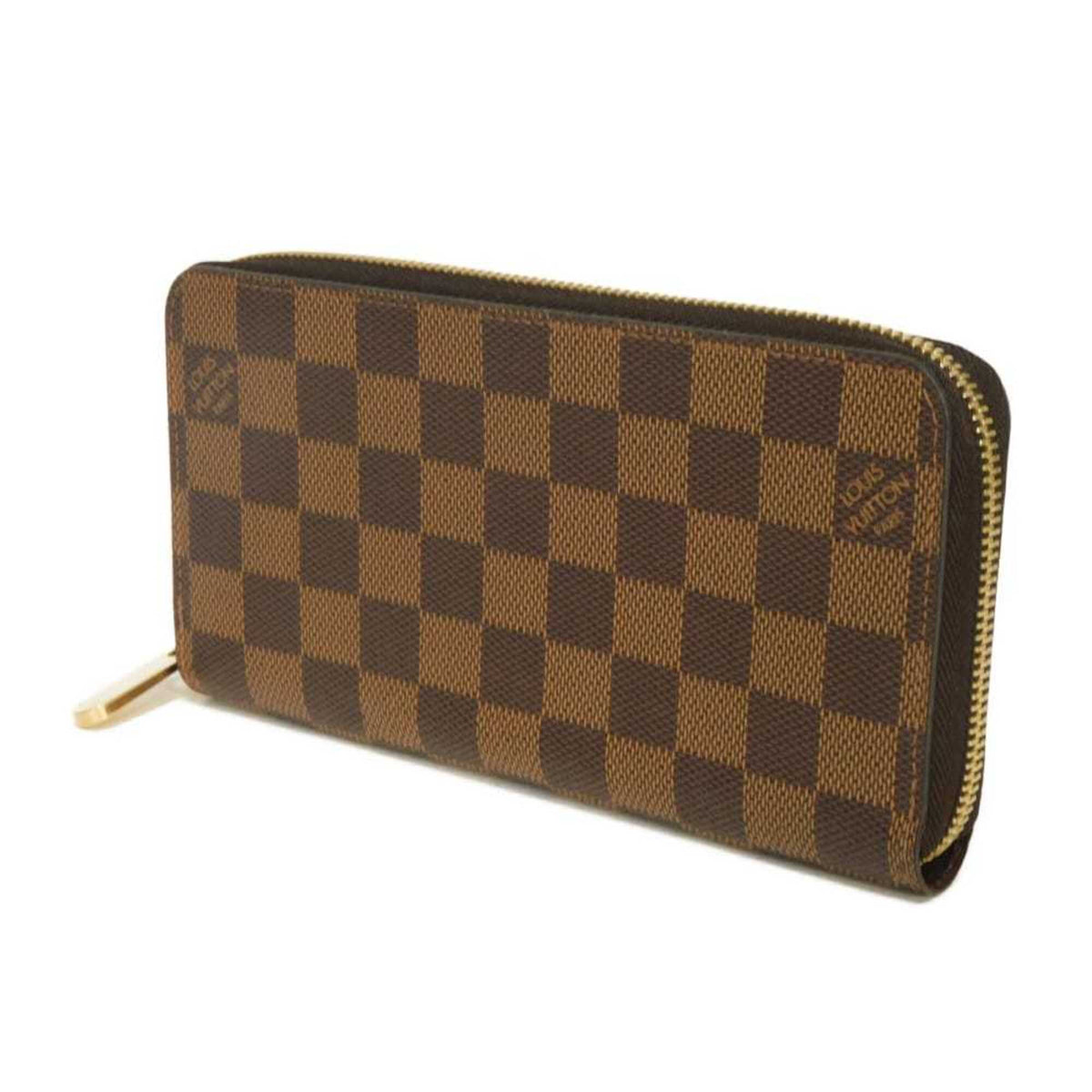 Louis Vuitton Brown Damier Canvas Ebene Damier Canvas Leather Long Wallet (Bi-Fold) (Pre-Owned)
