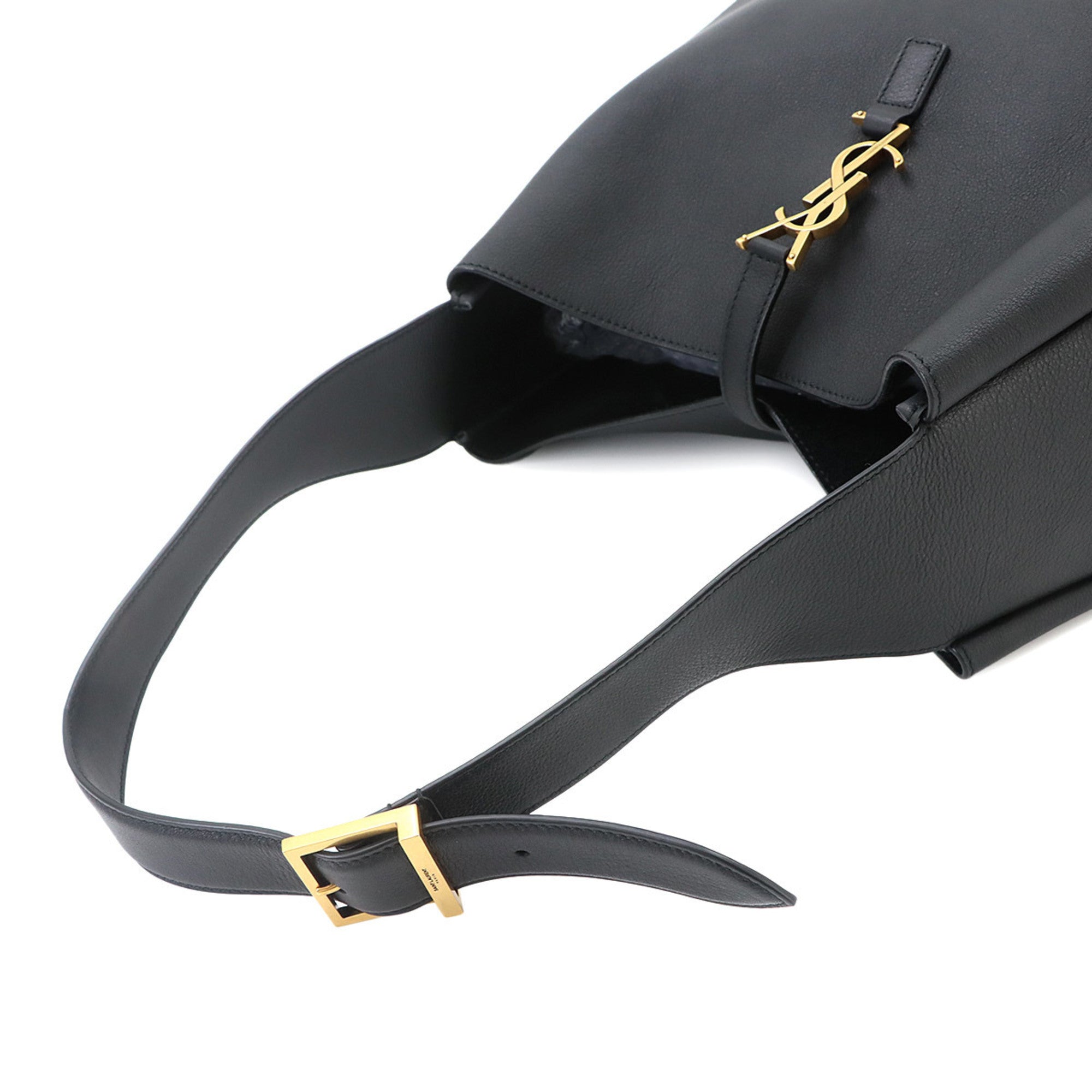 Saint Laurent Black Leather Handbag Shoulder Bag (Pre-Owned)