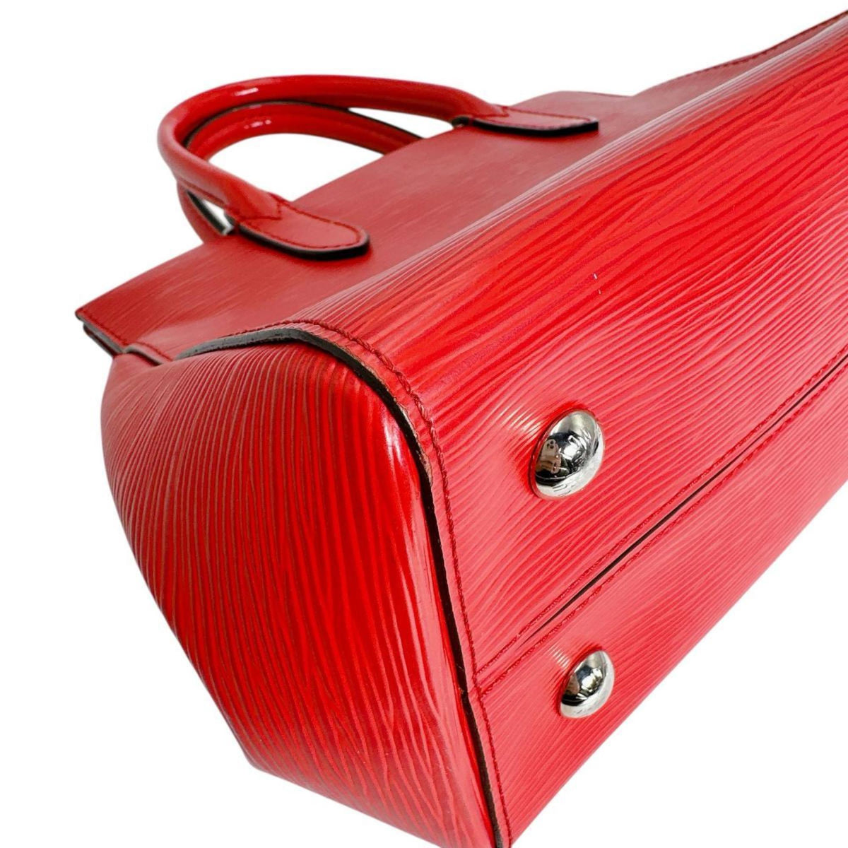 Louis Vuitton Red Color Epi Leather Handbag (Pre-Owned)