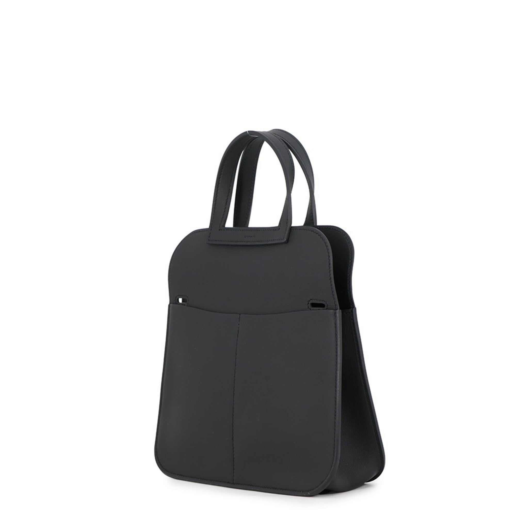 Hermes Black Swift Leather Handbag