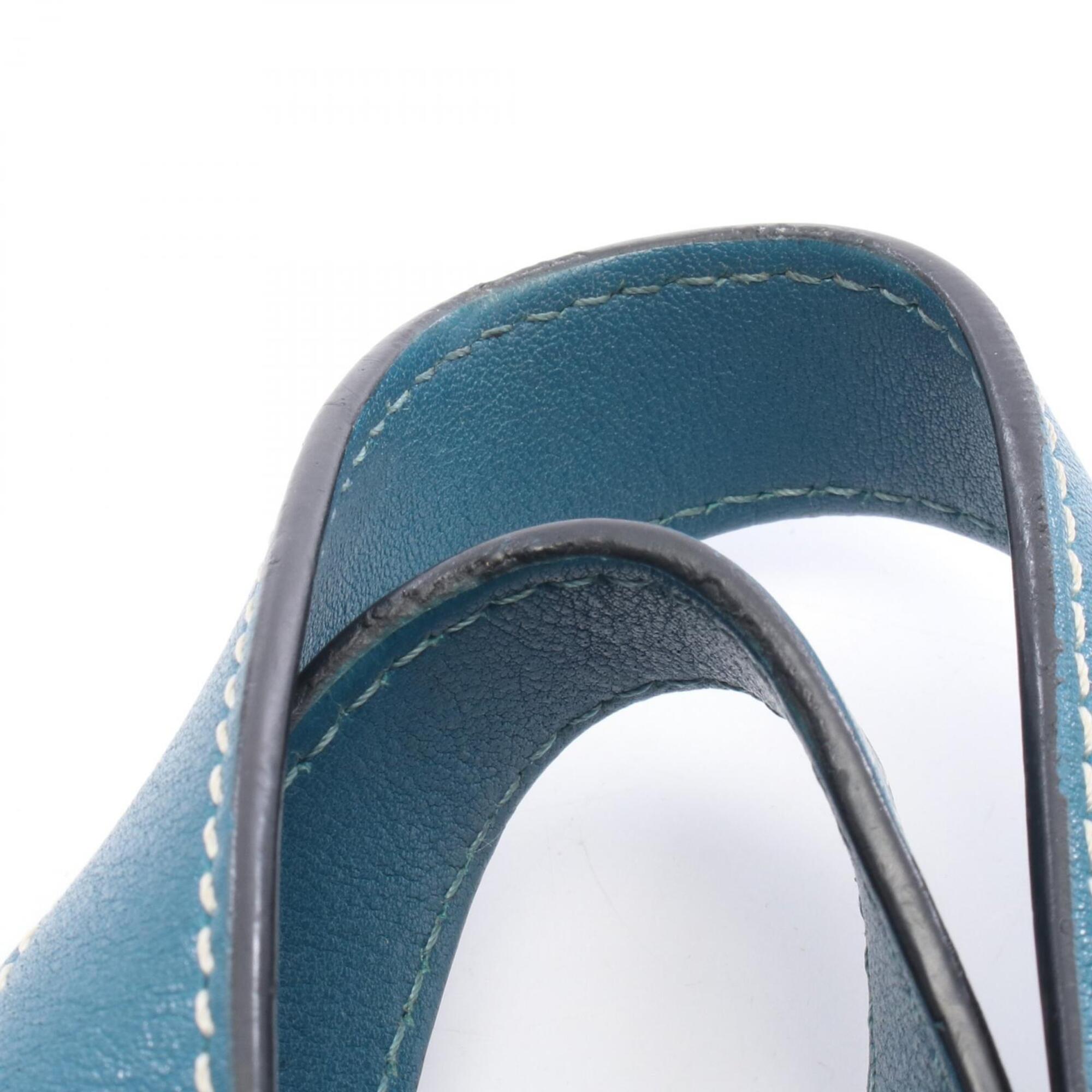 Loewe Blue Leather Handbag (Pre-Owned)