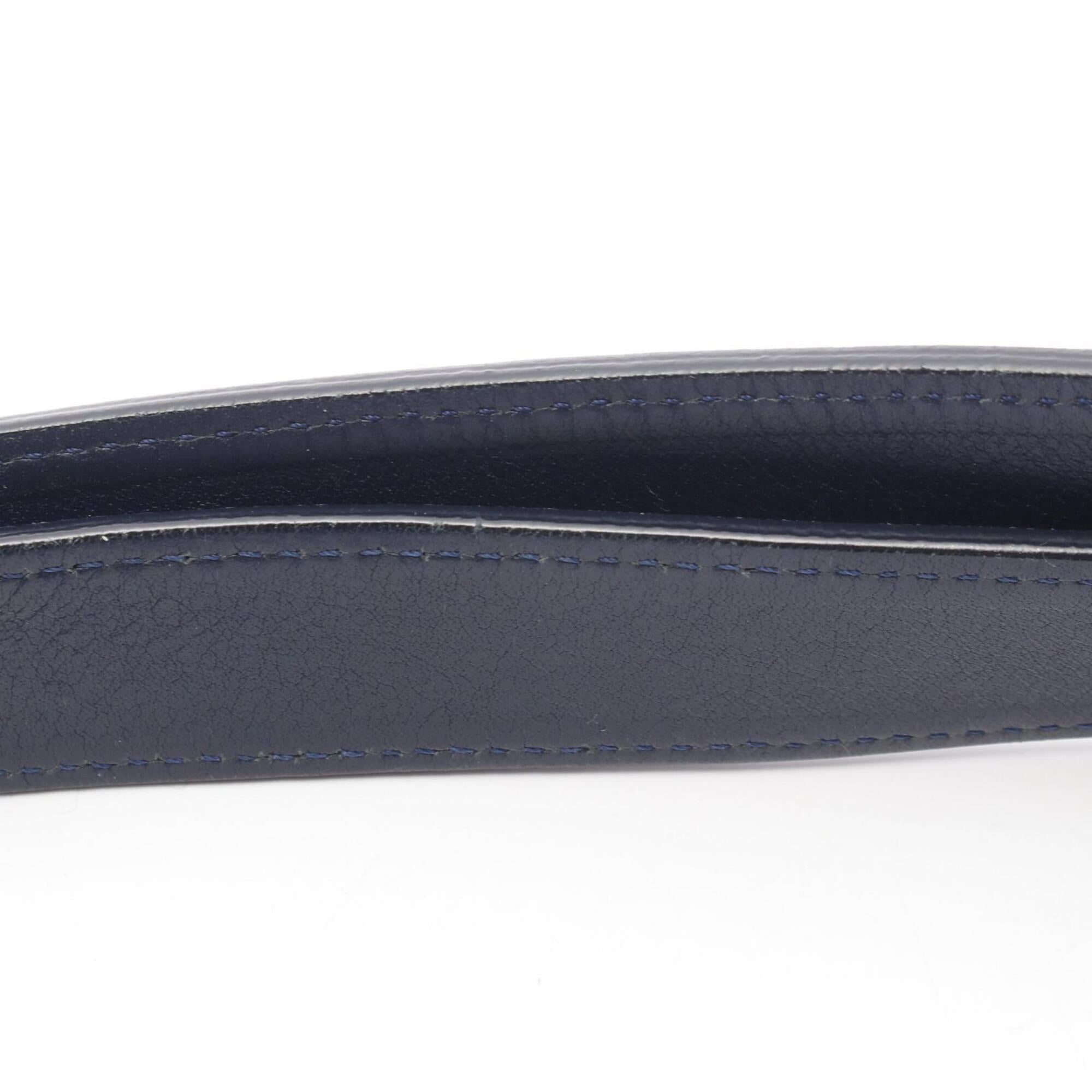Celine Navy Leather Handbag Shoulder Bag (Pre-Owned)