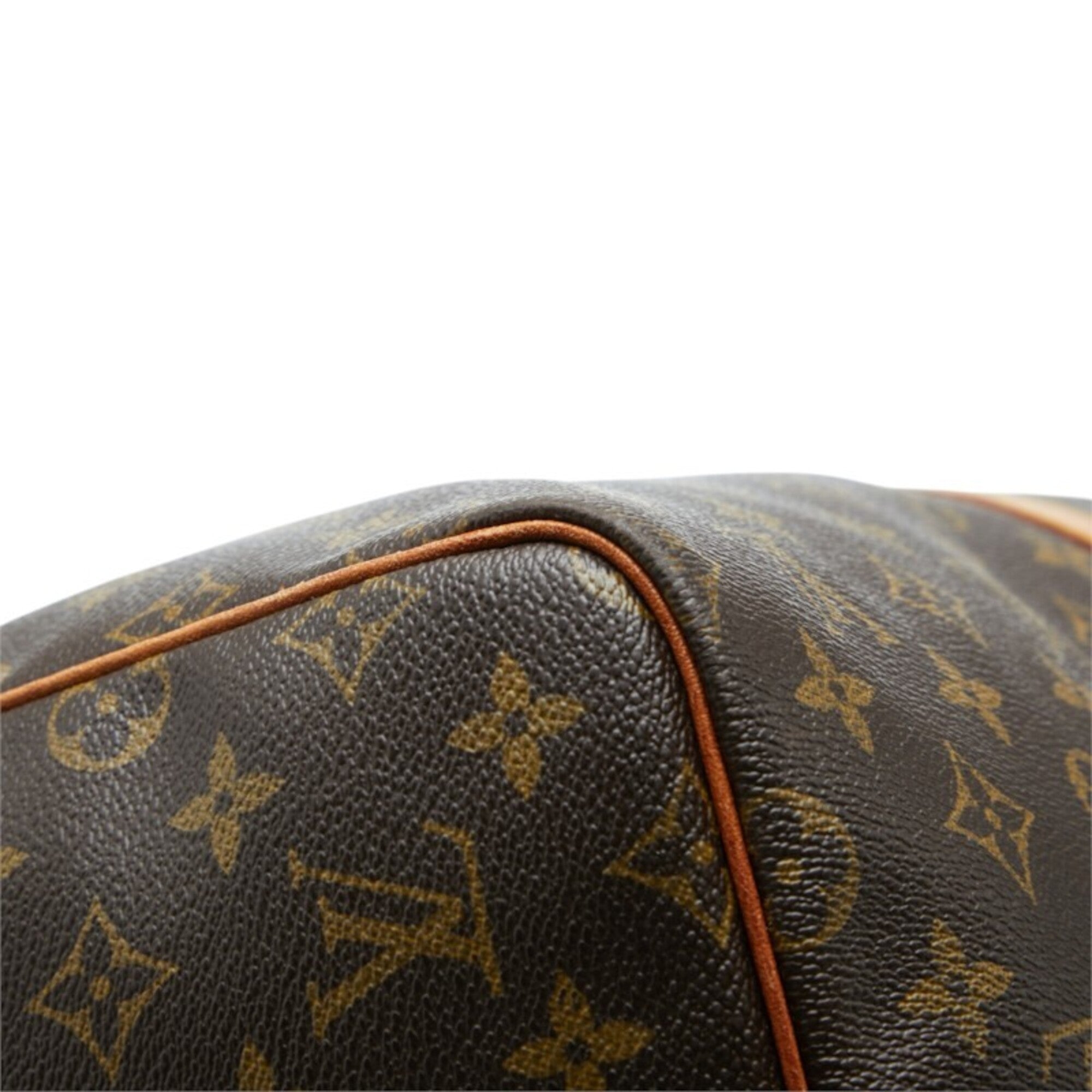 Louis Vuitton Brown Pvc Leather Boston Bag (Pre-Owned)