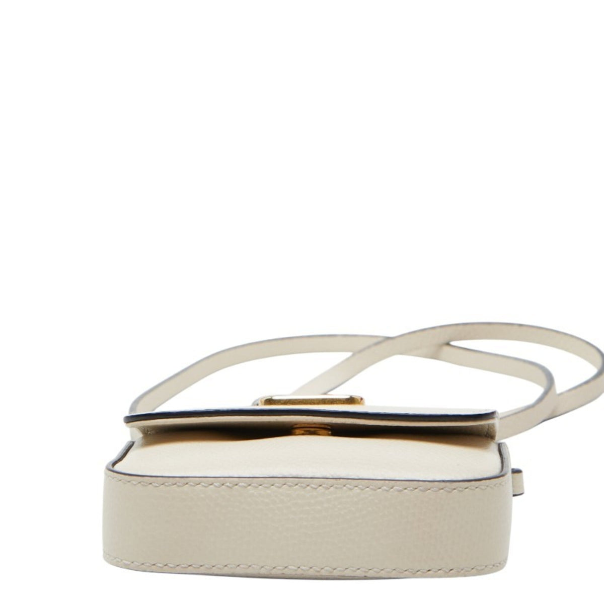 Valentino White Leather Pochette Shoulder Bag (Pre-Owned)