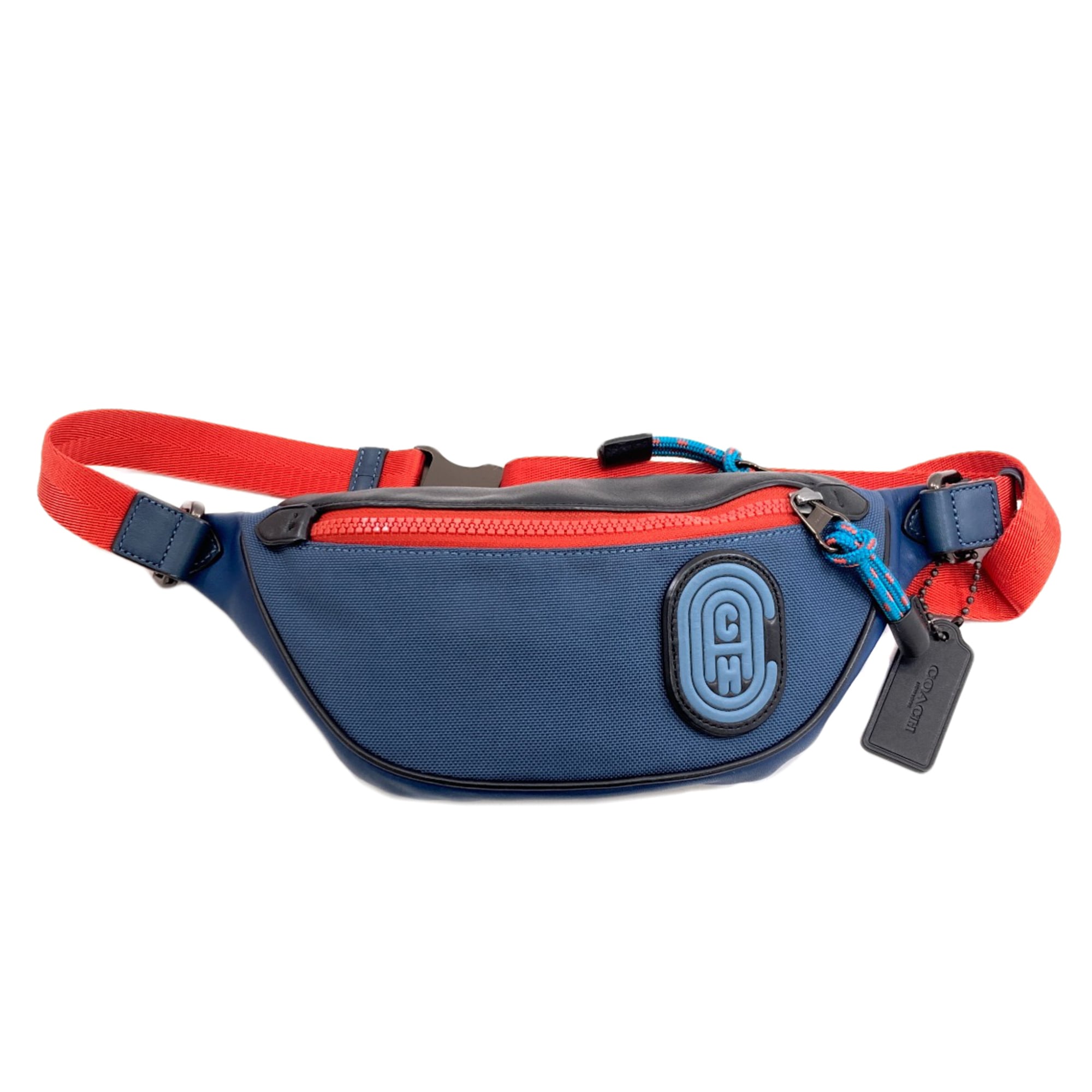 Coach Blue Leather Sling Bag (Pre-Owned)