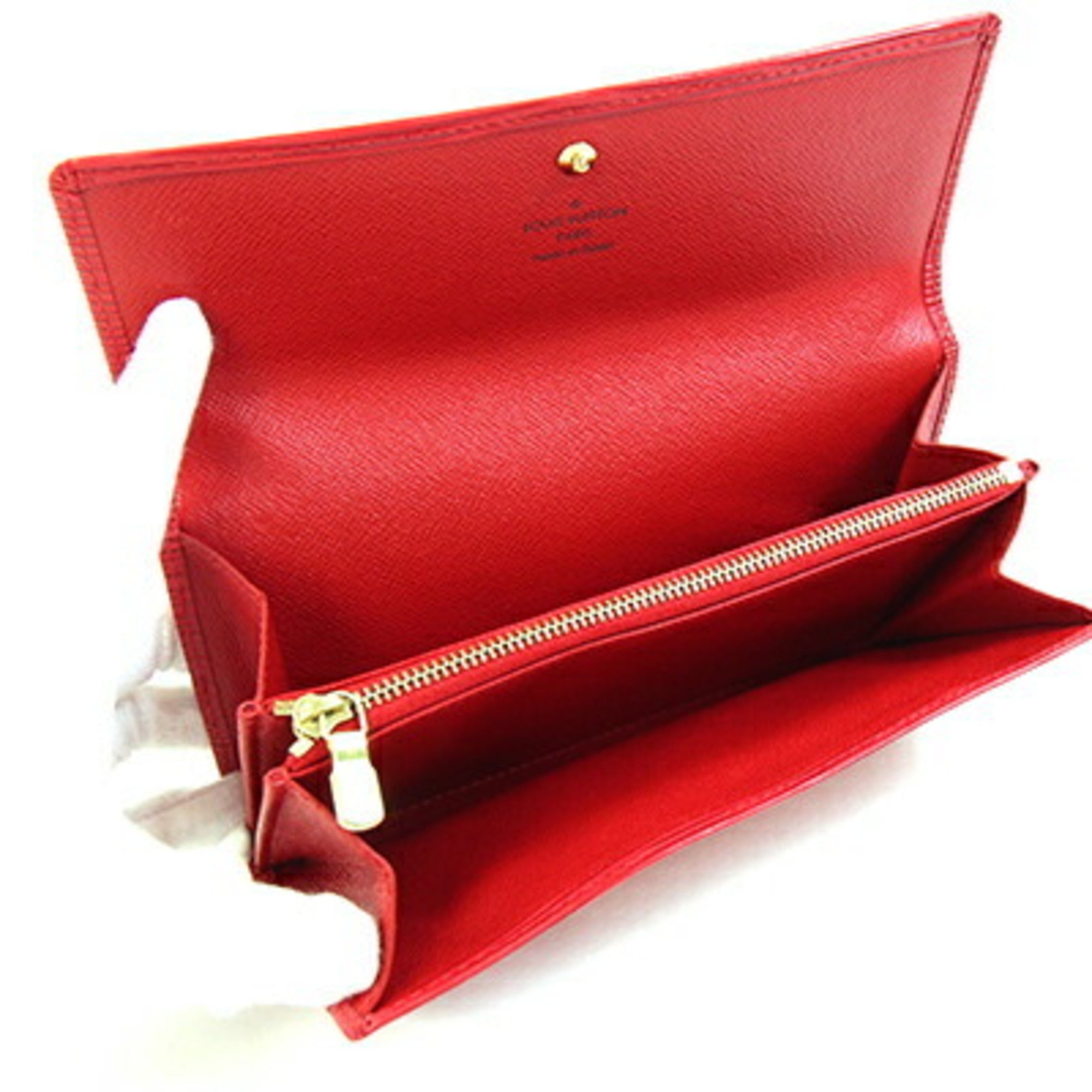 Louis Vuitton Epi Castilian Red Long Wallet (Bi-Fold) (Pre-Owned)