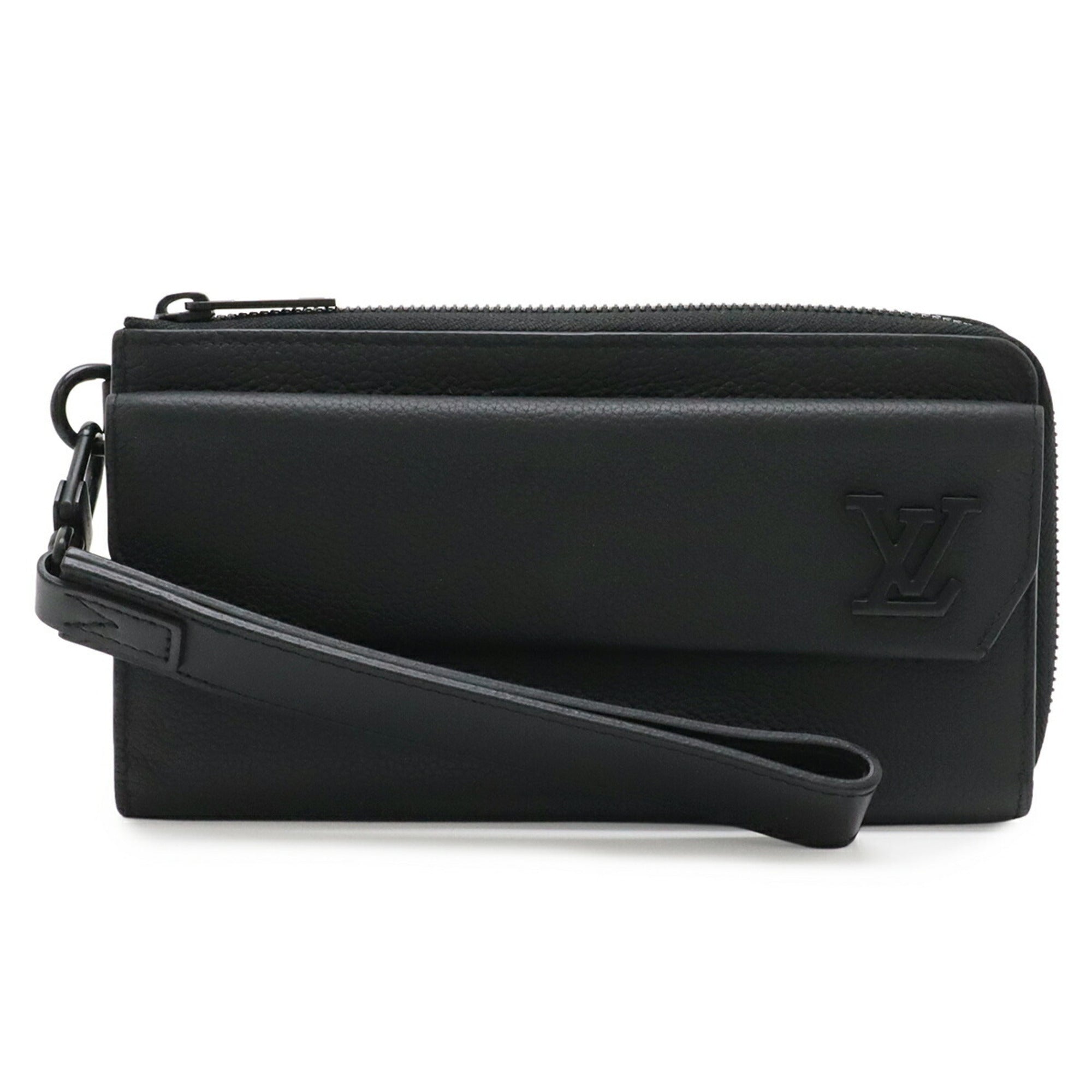Louis Vuitton Black Noir Leather Coin Purse/Coin Case (Pre-Owned)