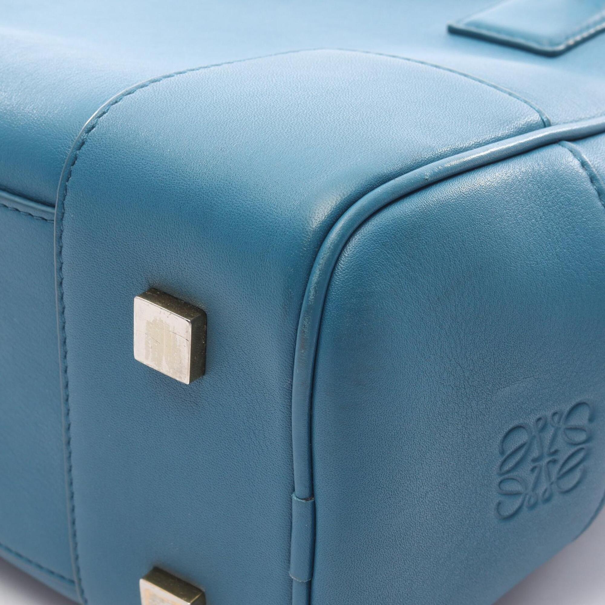 Loewe Blue Leather Handbag (Pre-Owned)