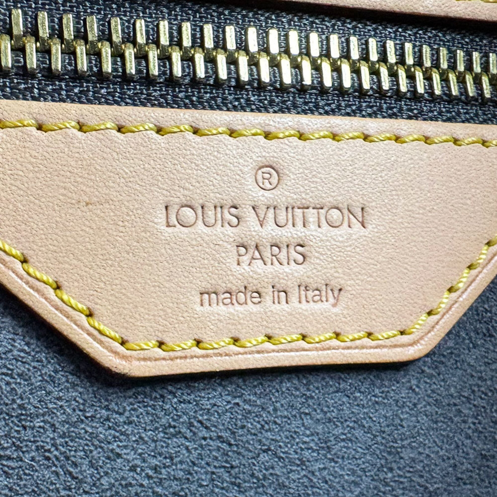 Louis Vuitton Light Blue Monogram Denim Handbag (Pre-Owned)