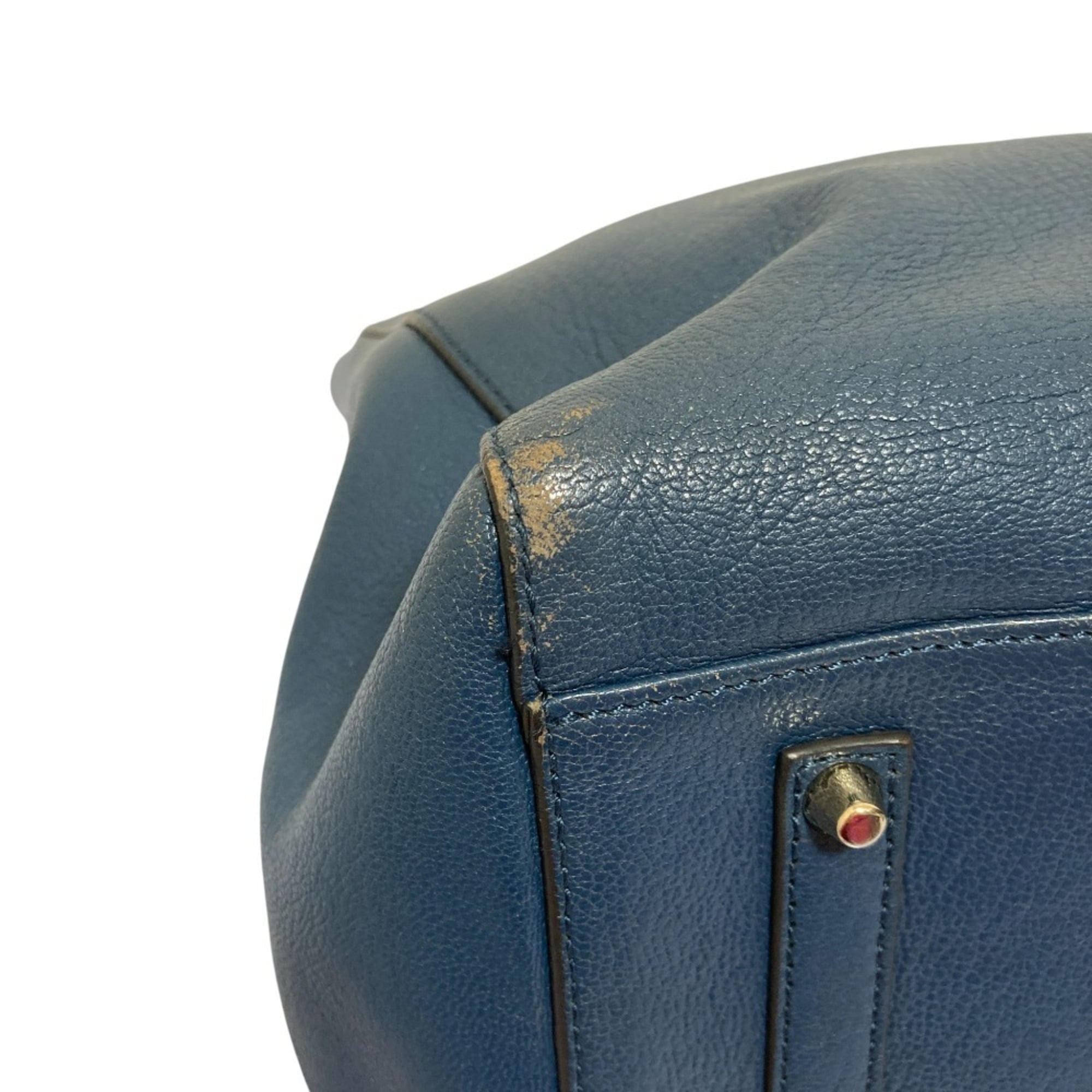 Anya Hindmarch Blue Handbag Shoulder Bag (Pre-Owned)