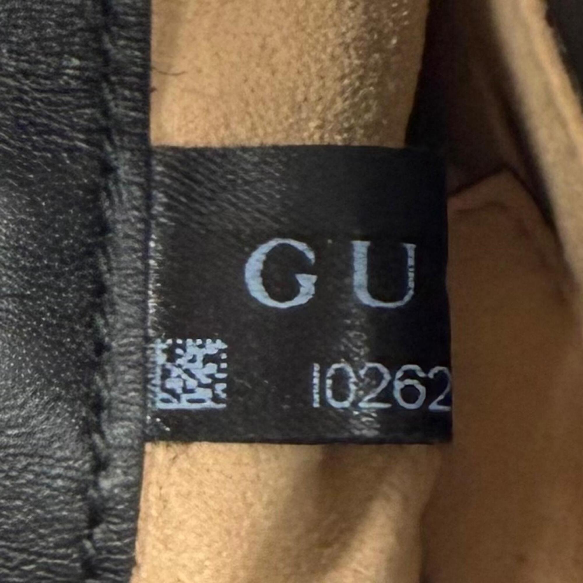 Gucci Black Suede Leather Handbag Shoulder Bag (Pre-Owned)