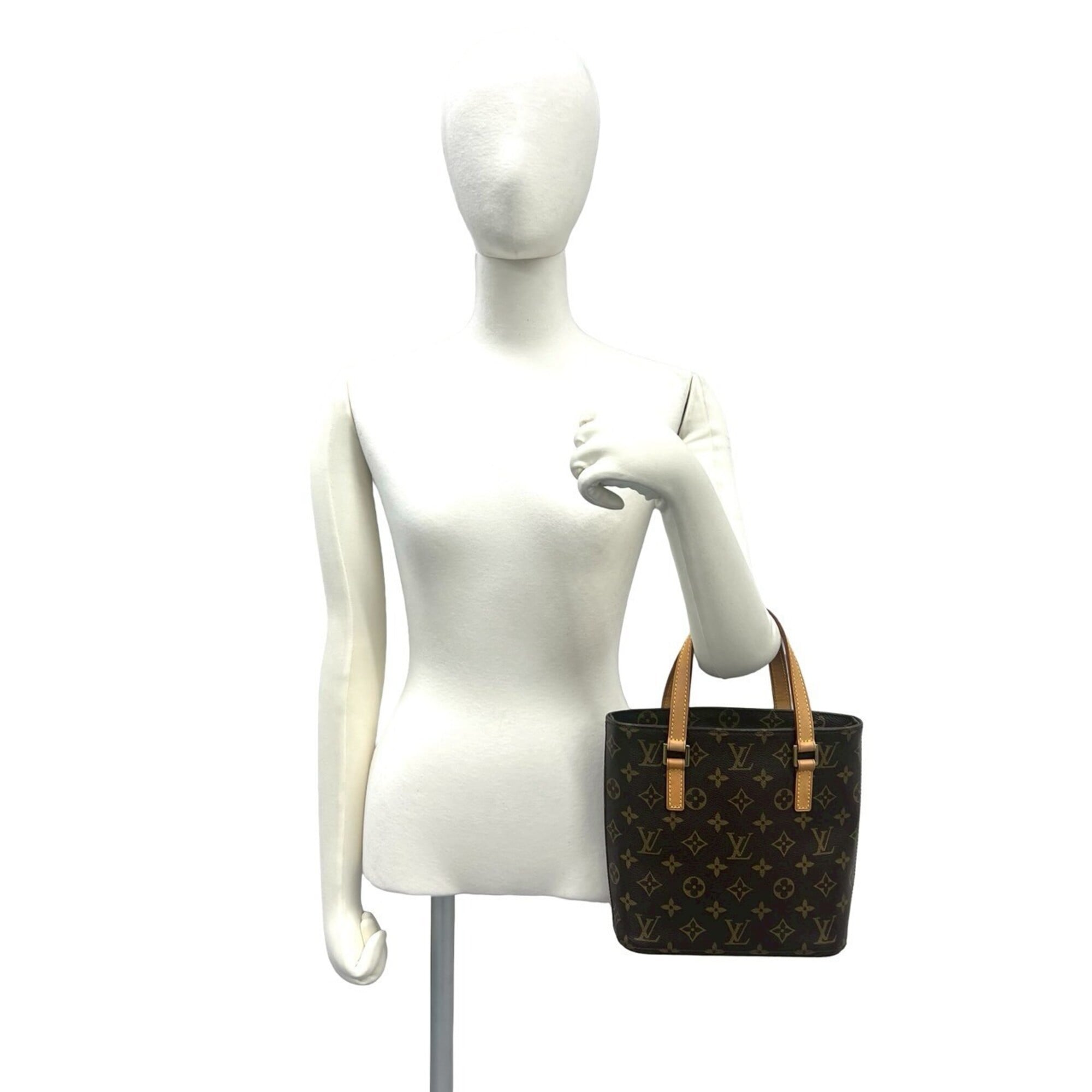 Louis Vuitton Brown Pvc Leather Handbag Tote Bag (Pre-Owned)