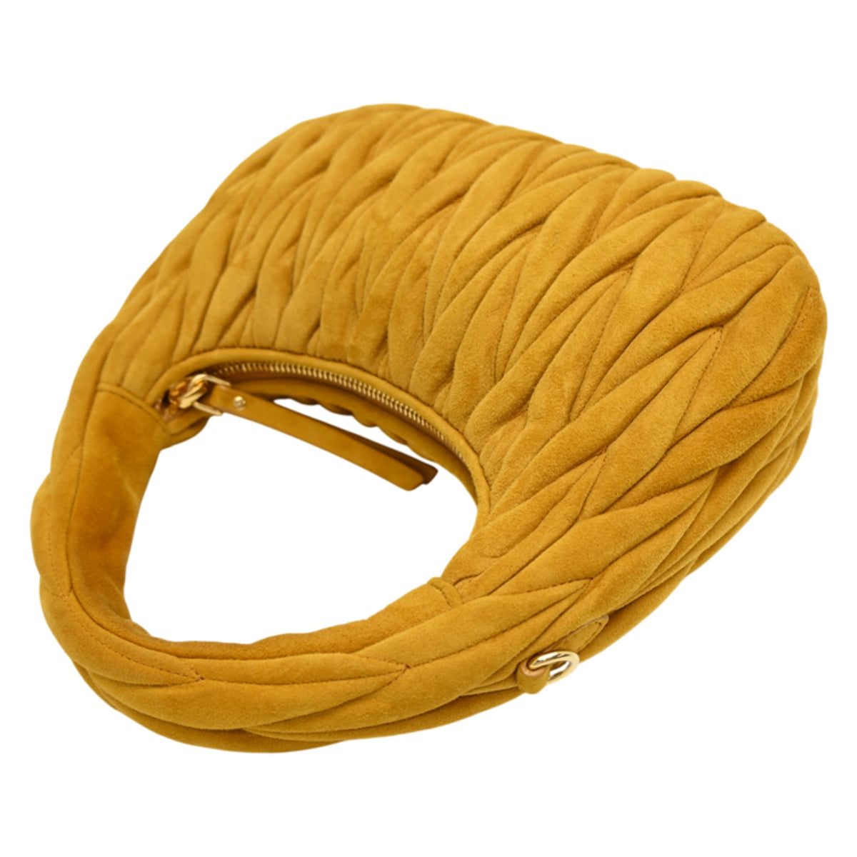 Miu Miu Yellow Suede Handbag (Pre-Owned)