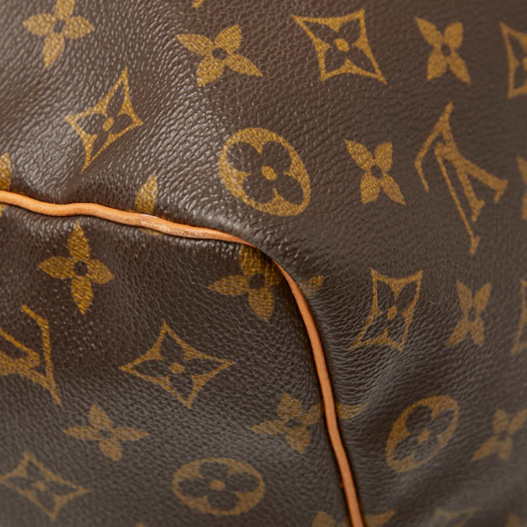 Louis Vuitton Monogram Brown Pvc Leather Boston Bag Handbag (Pre-Owned)